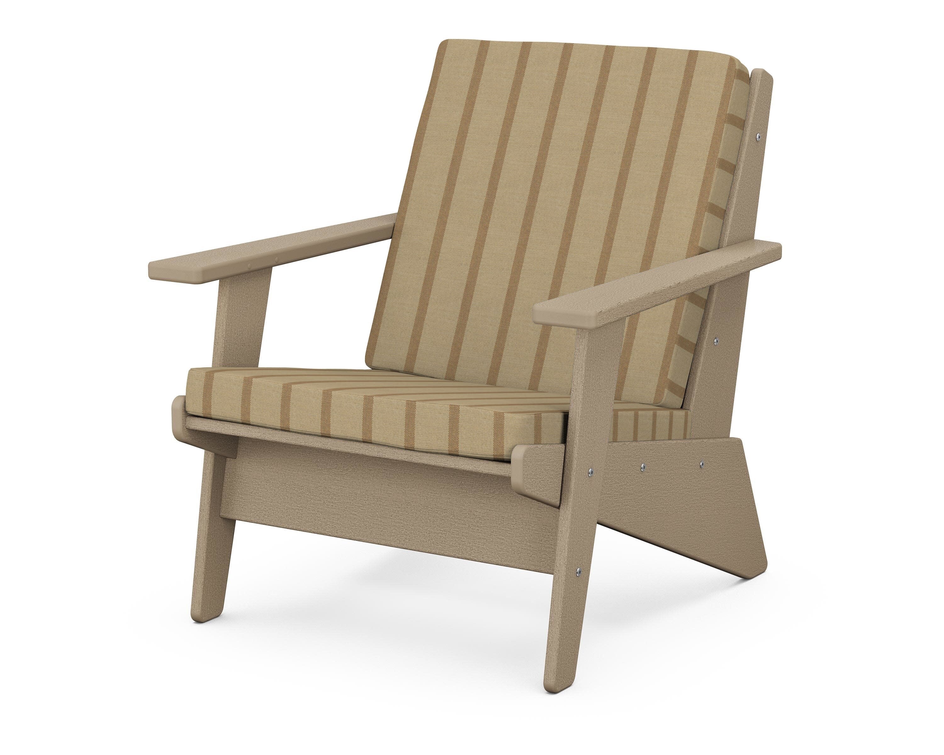 Riviera Modern Lounge Chair in Vintage Sahara / Unwind Driftwood