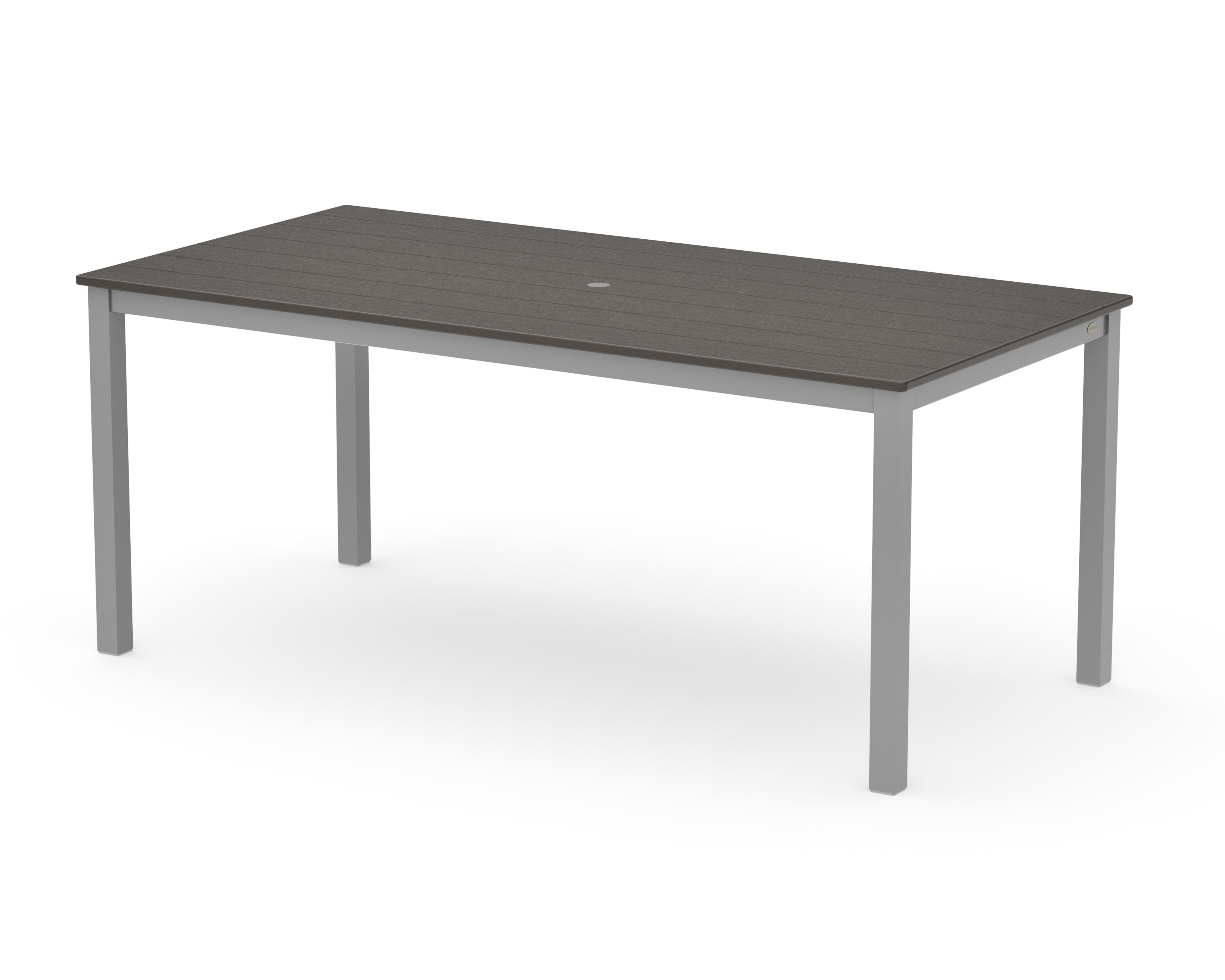 Main Street 36" x 72" Dining Table in Silver / Vintage Coffee