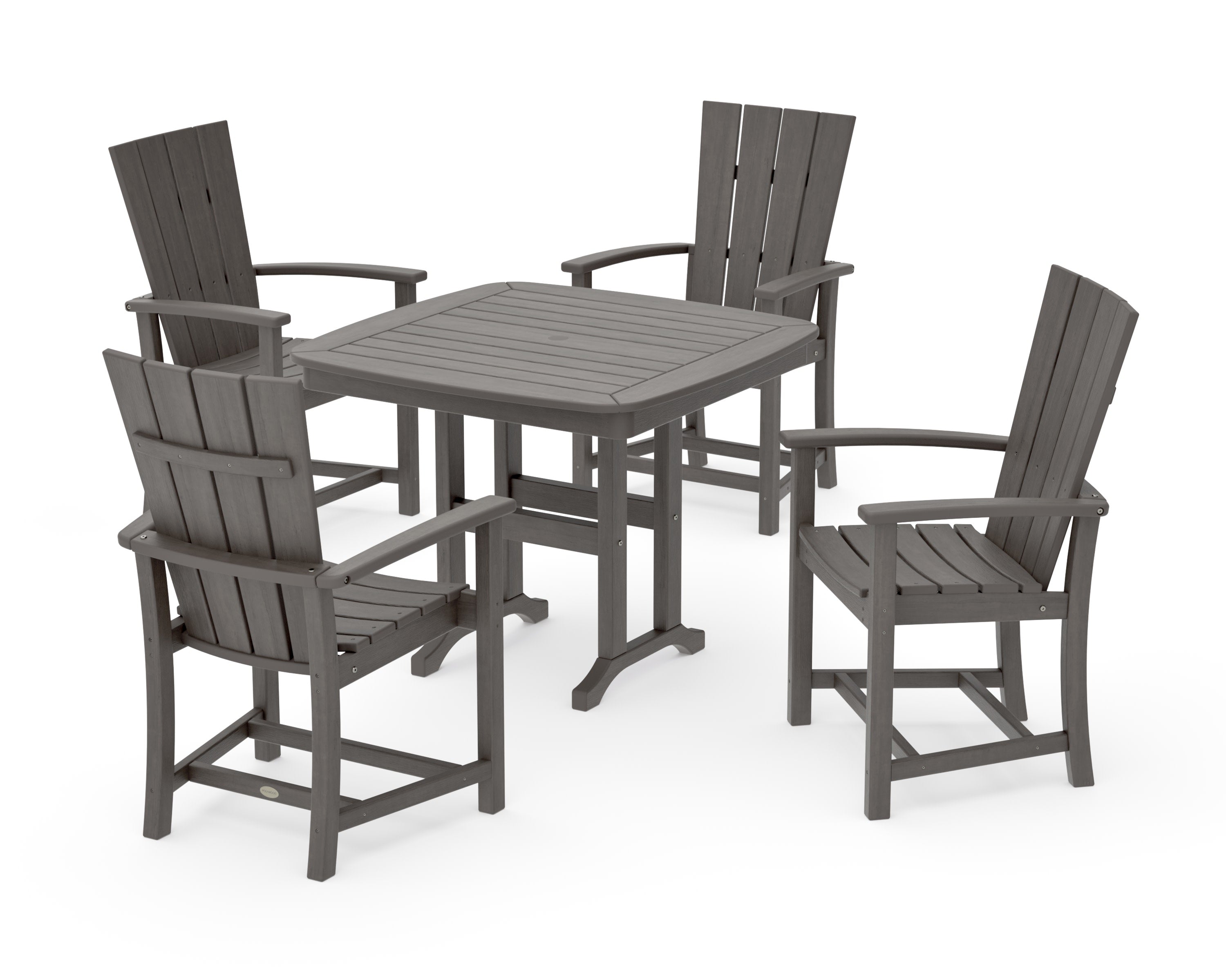 Quattro 5-Piece Dining Set in Driftwood