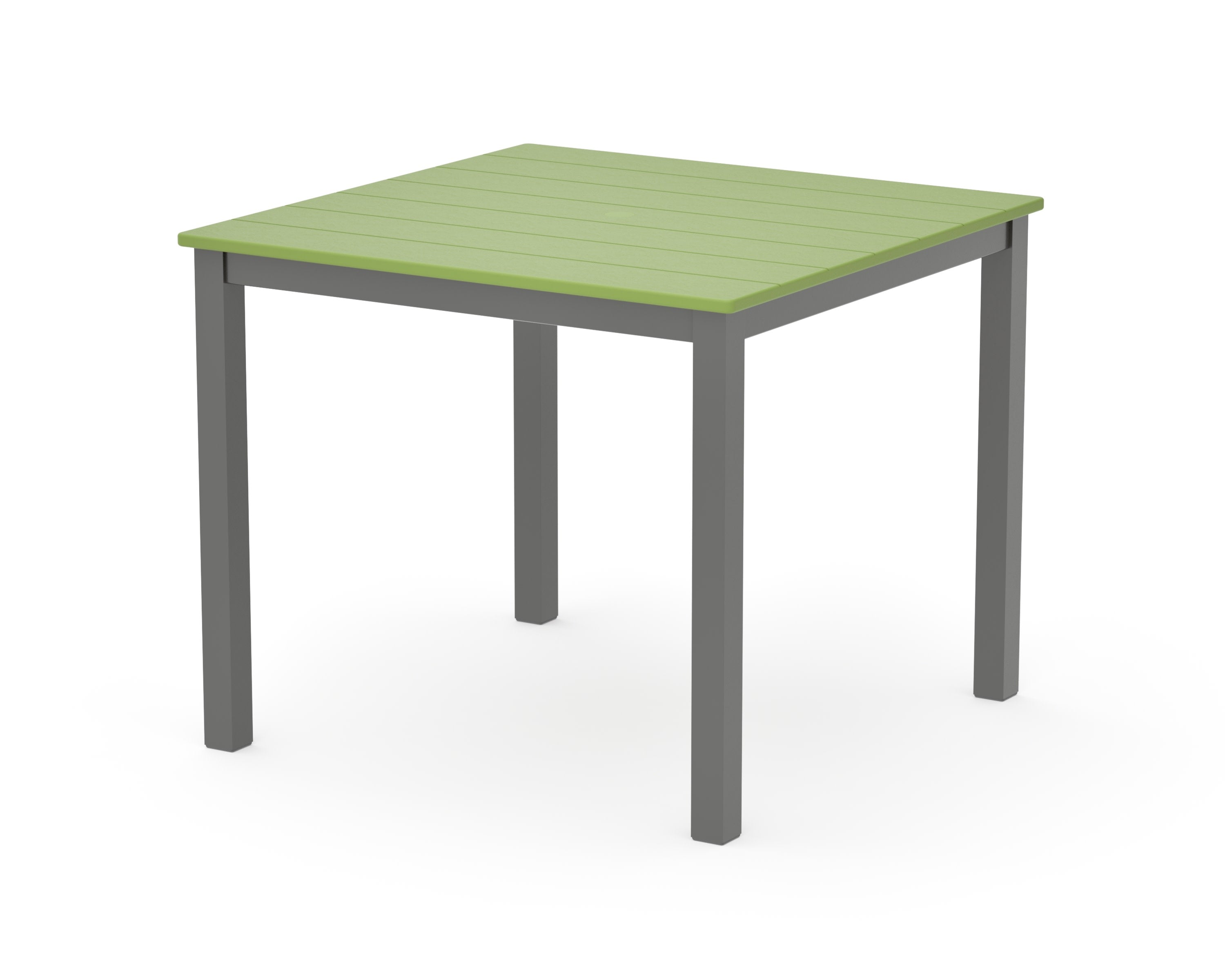 Main Street 36" x 36" Dining Table in Charcoal / Lime