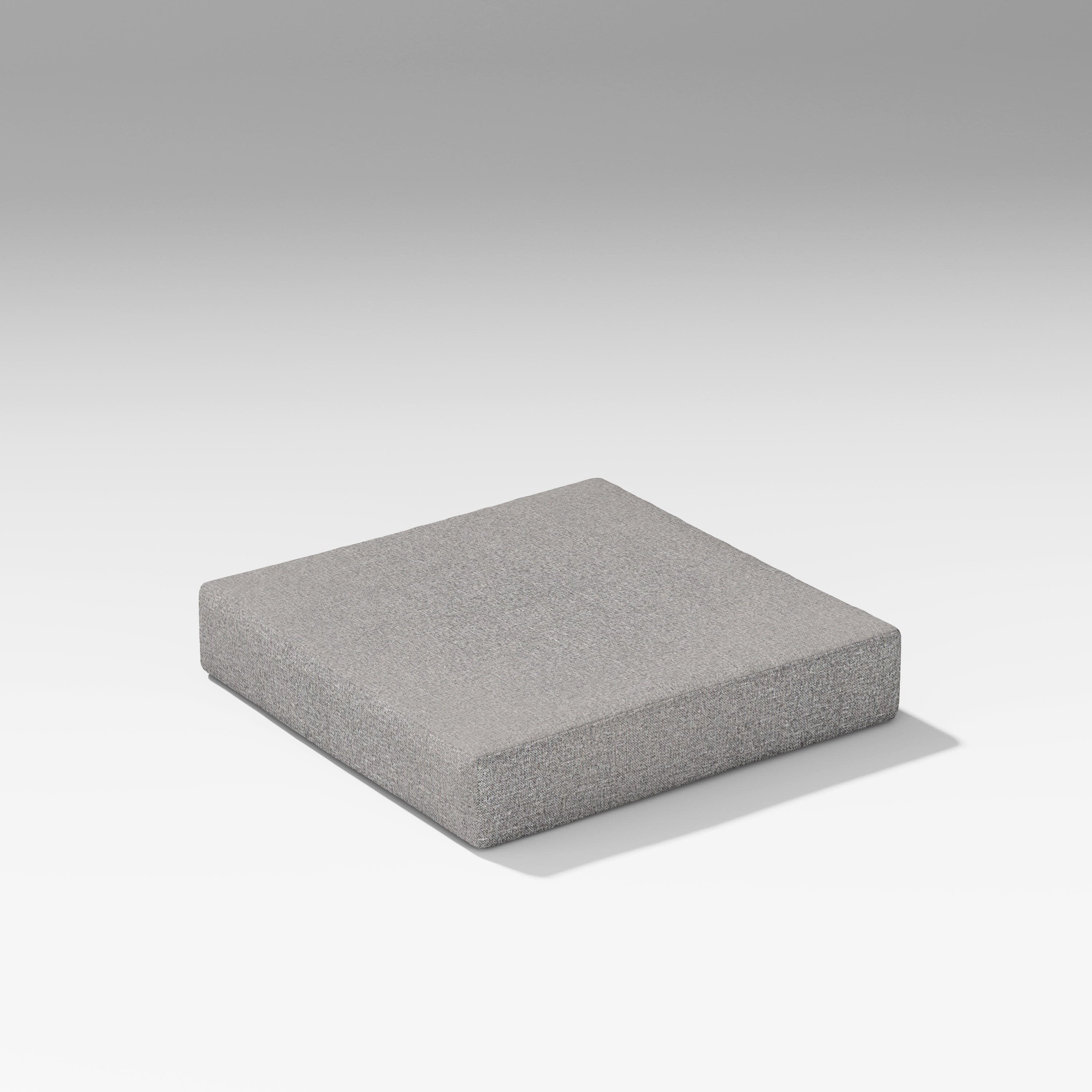 Latitude Modular Ottoman Seat Cushion in Grey Mist