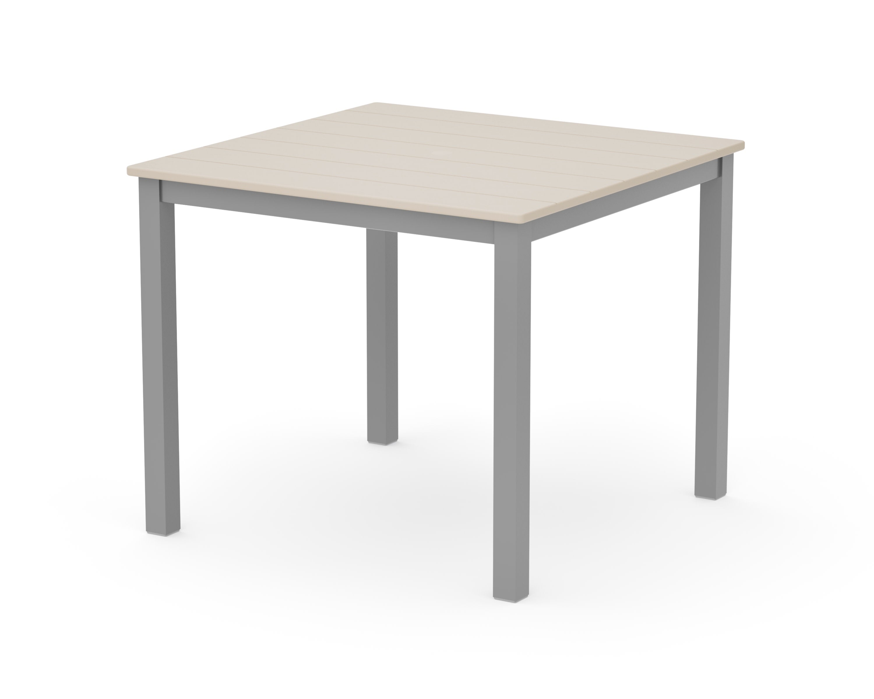 Main Street 36" x 36" Dining Table in Silver / Sand