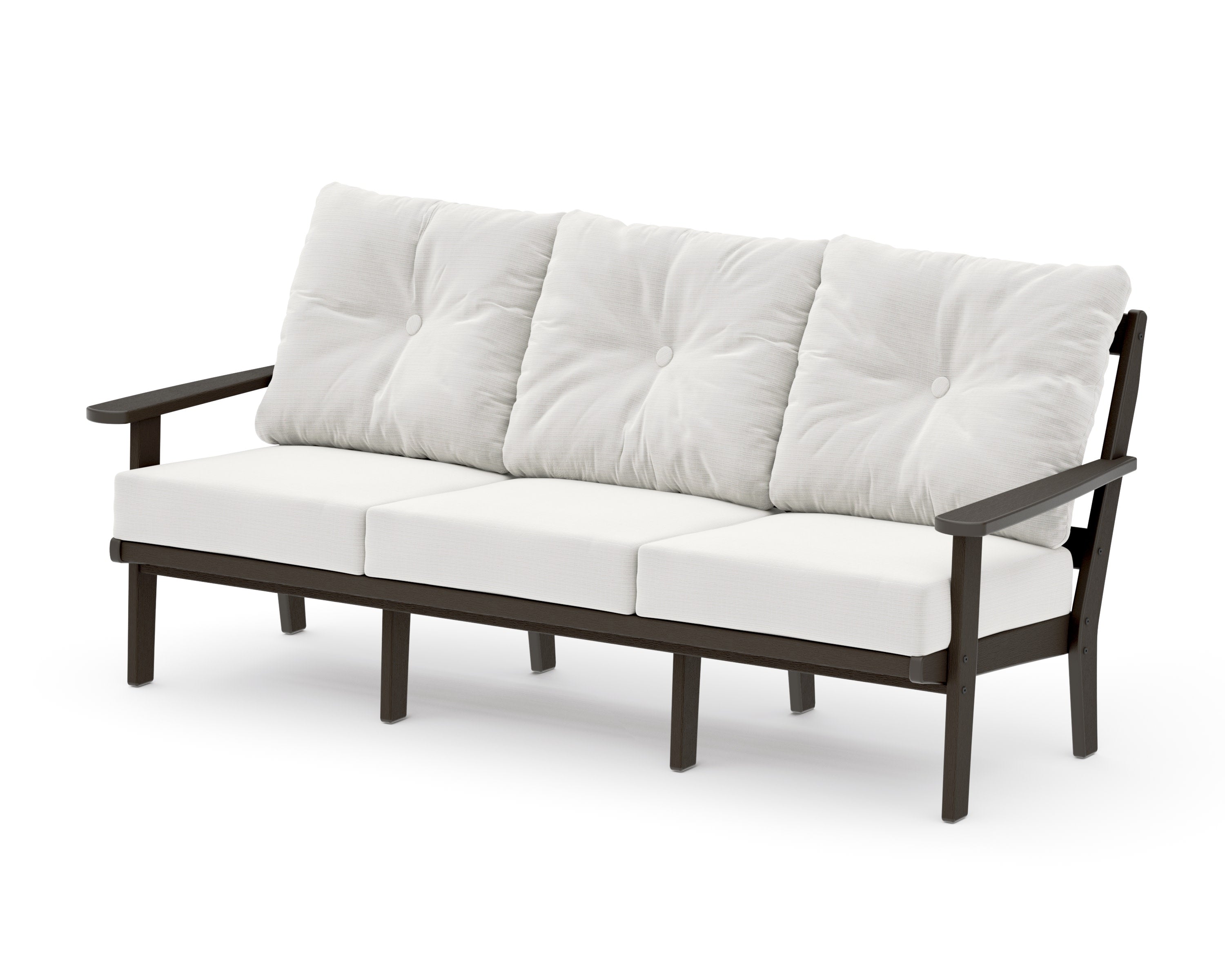 Mission Deep Seating Sofa in Vintage Coffee / Natural Linen