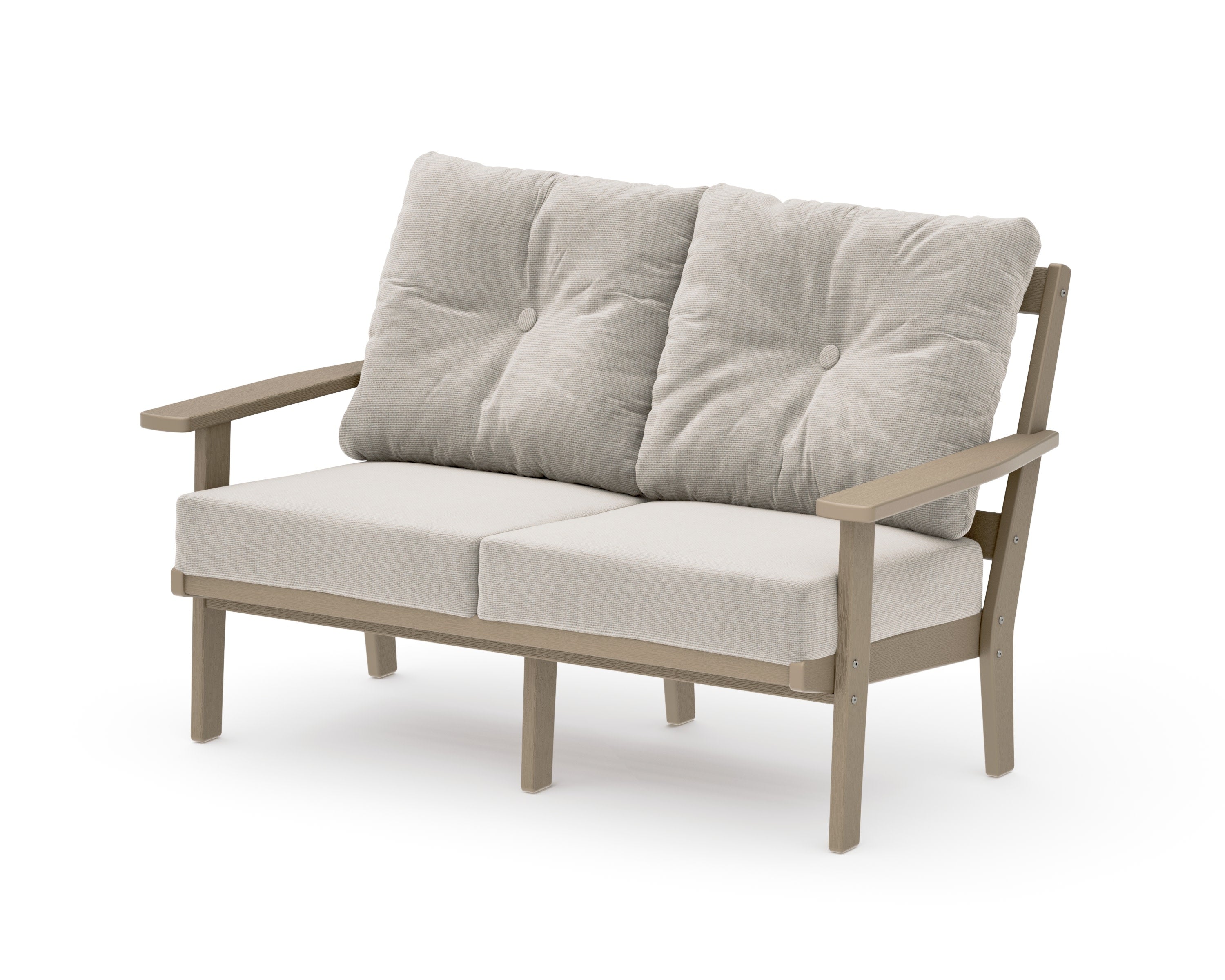 Oxford Deep SeatingLoveseat in Vintage Sahara / Dune Burlap