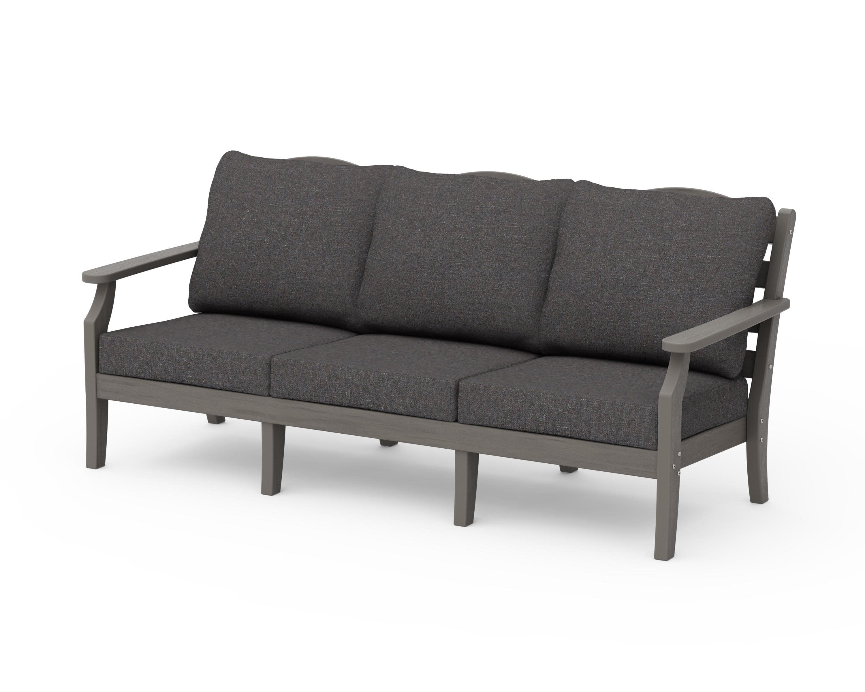 Savannah Deep Seating Sofa in Driftwood / Ash Charcoal