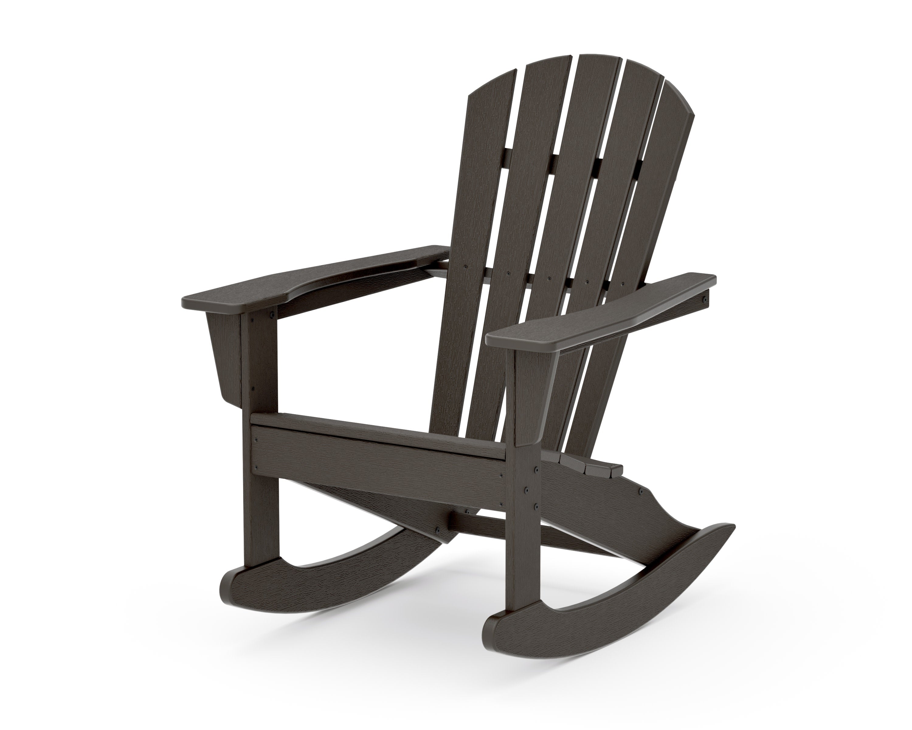 Palm Coast Adirondack Rocking Chair in Vintage Coffee
