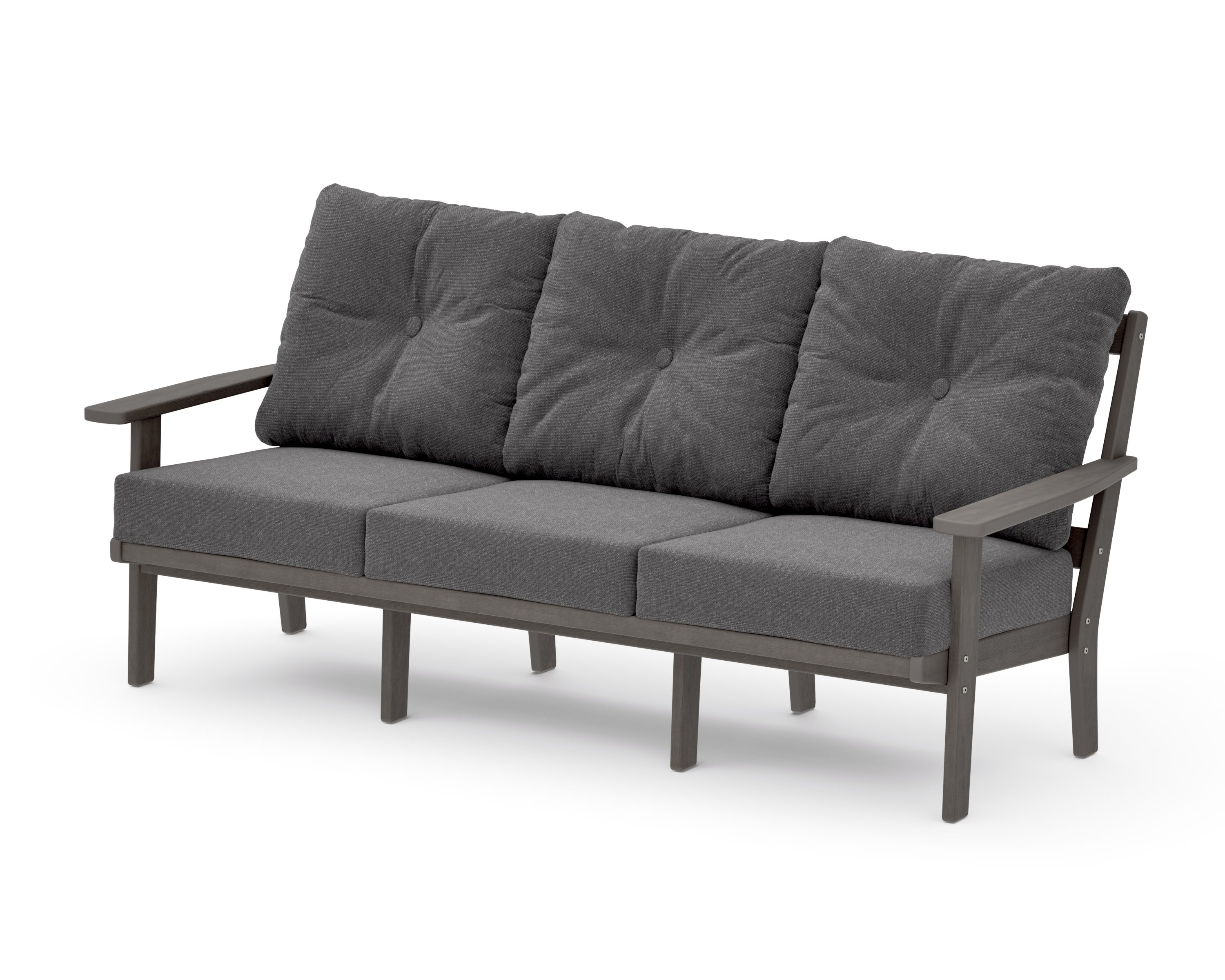 Oxford Deep Seating Sofa in Driftwood / Ash Charcoal