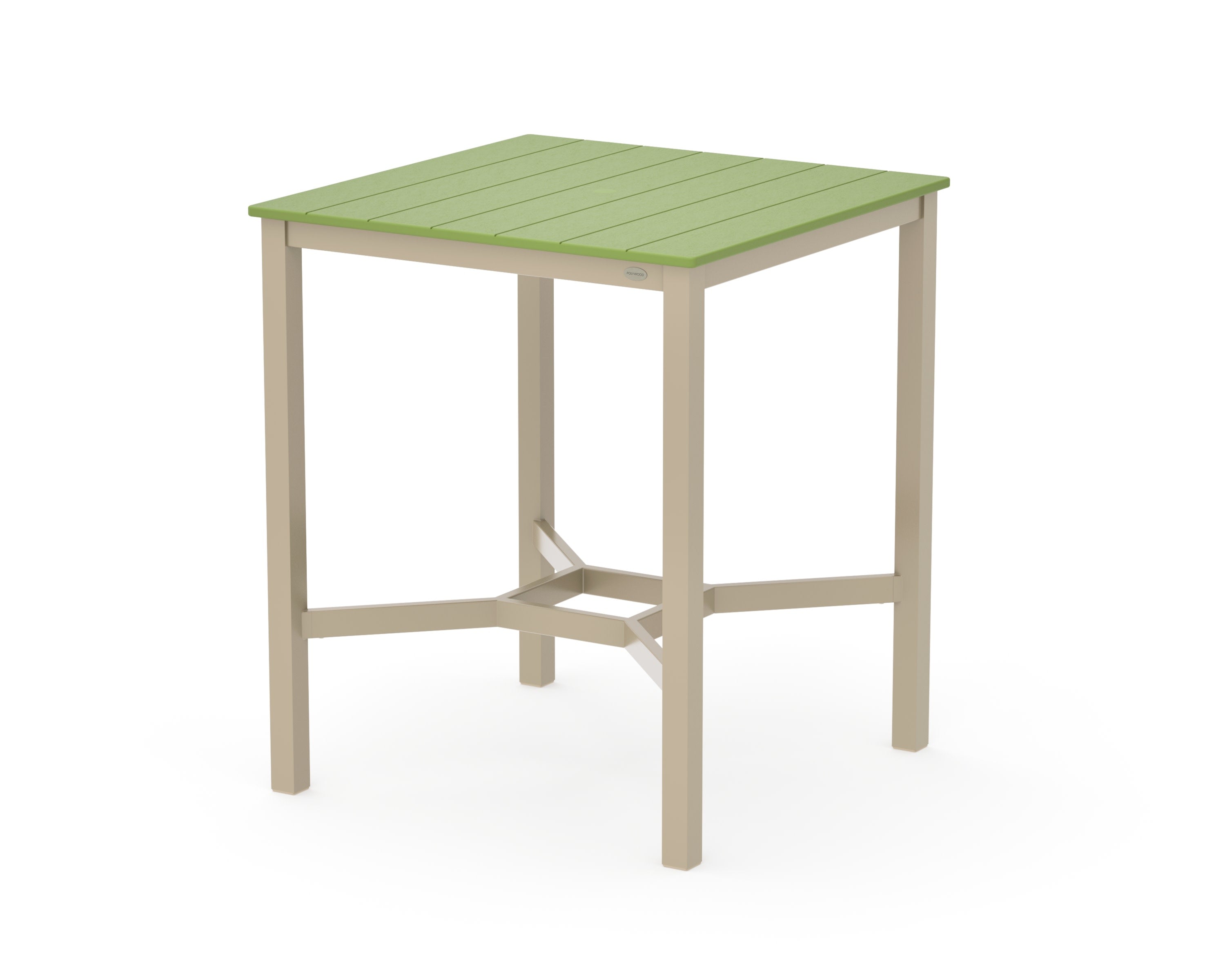 Main Street 36 x 36 Bar Table in Sand / Lime