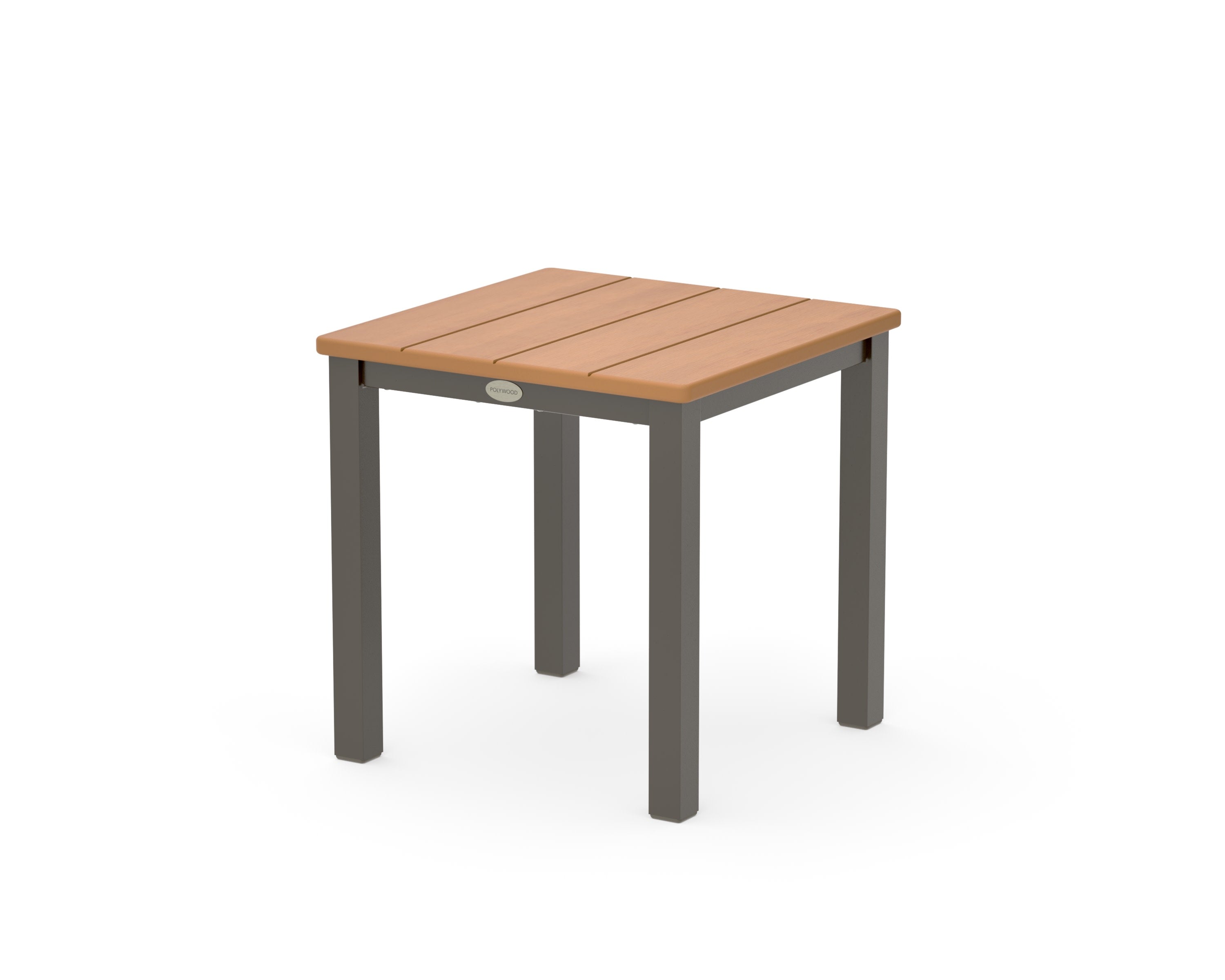 Main Street 18" Side Table in Bronze / Natural