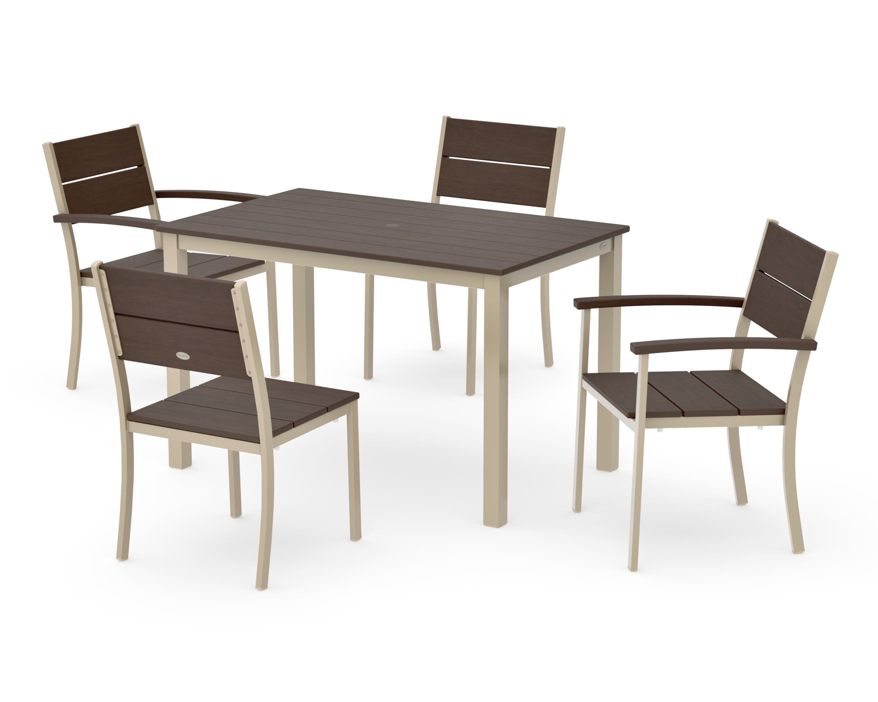Main Street 5-Piece Dining Set in Sand / Kona