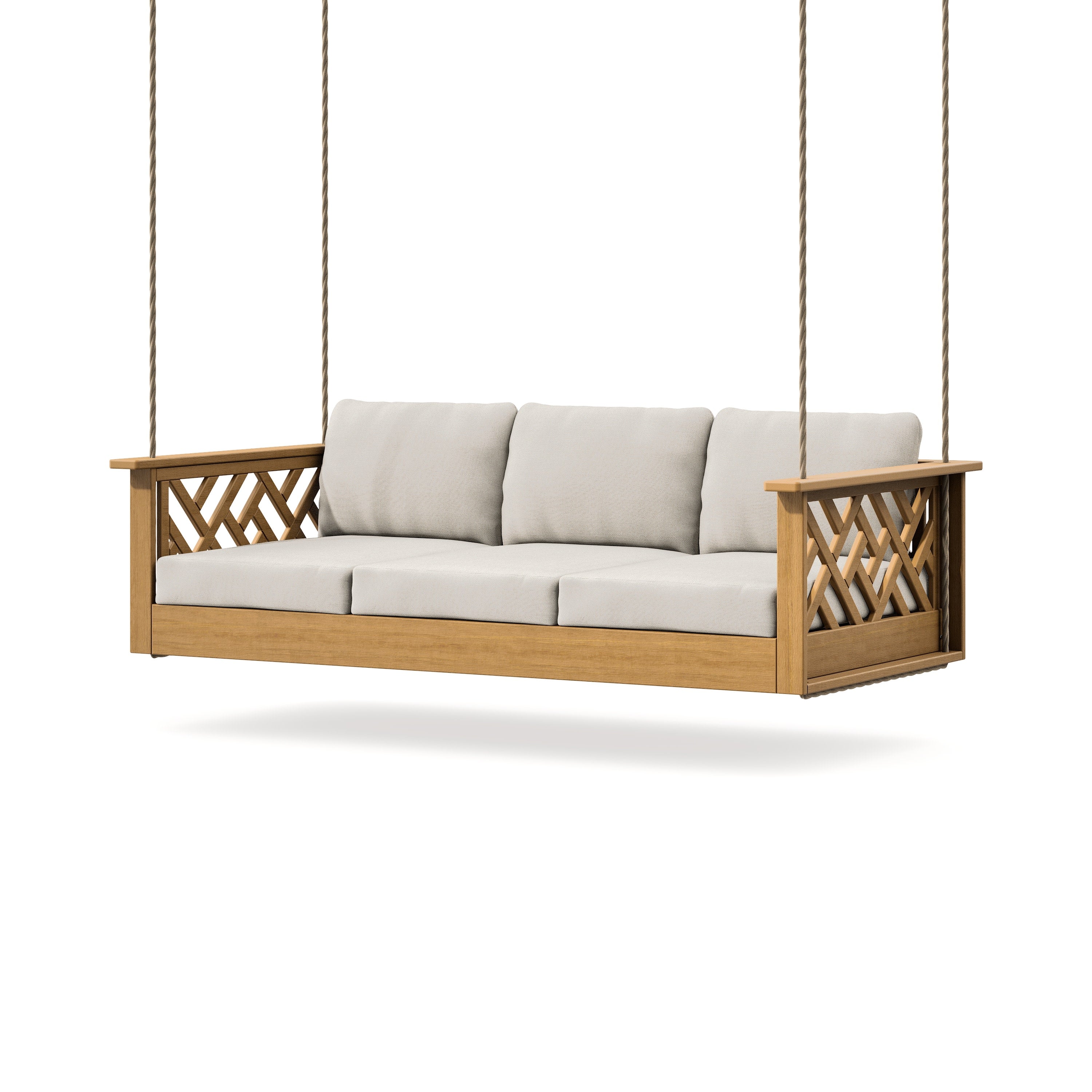 Chippendale Daybed Swing in Natural / Dune Burlap