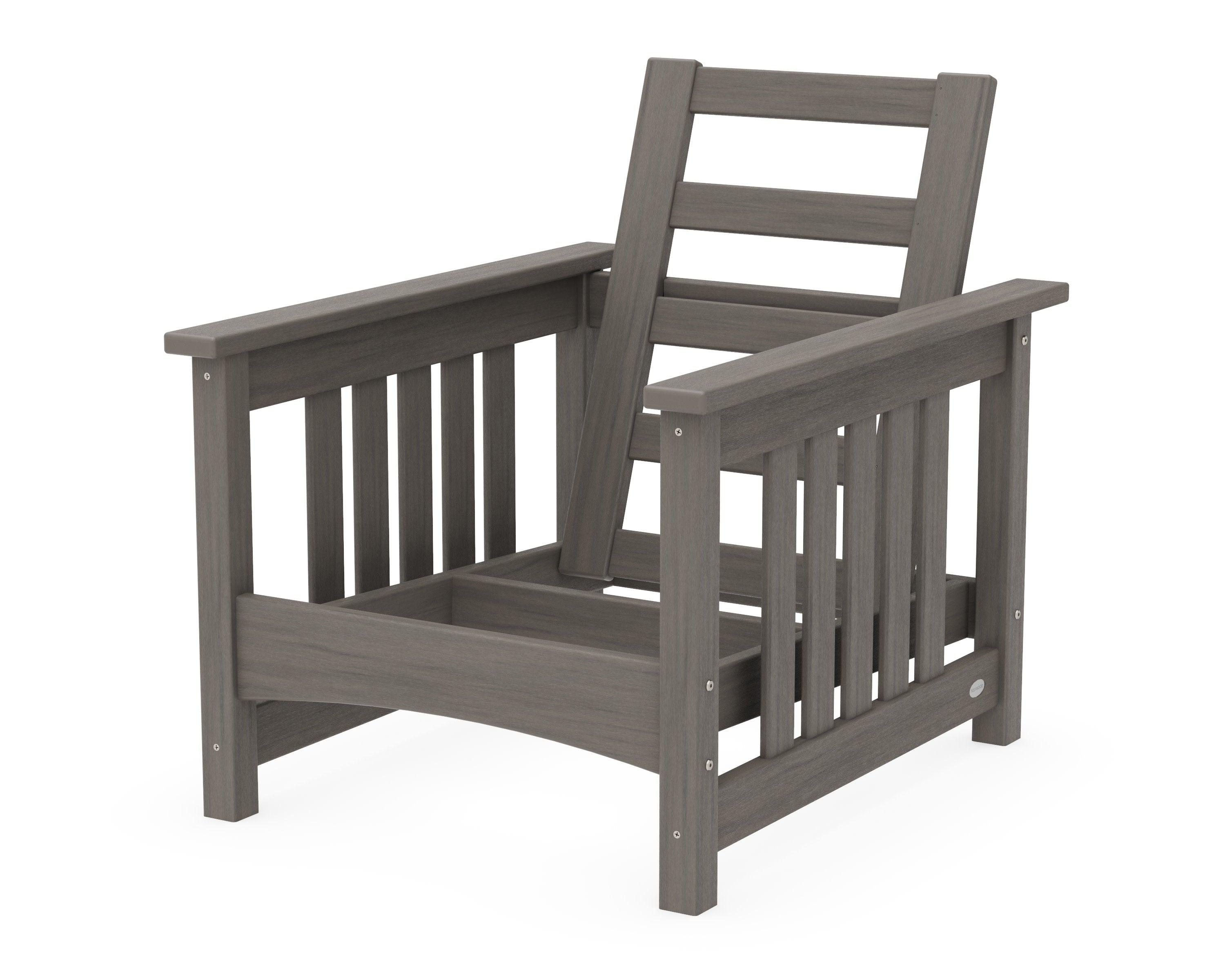 Club Mission Chair Frame in Driftwood
