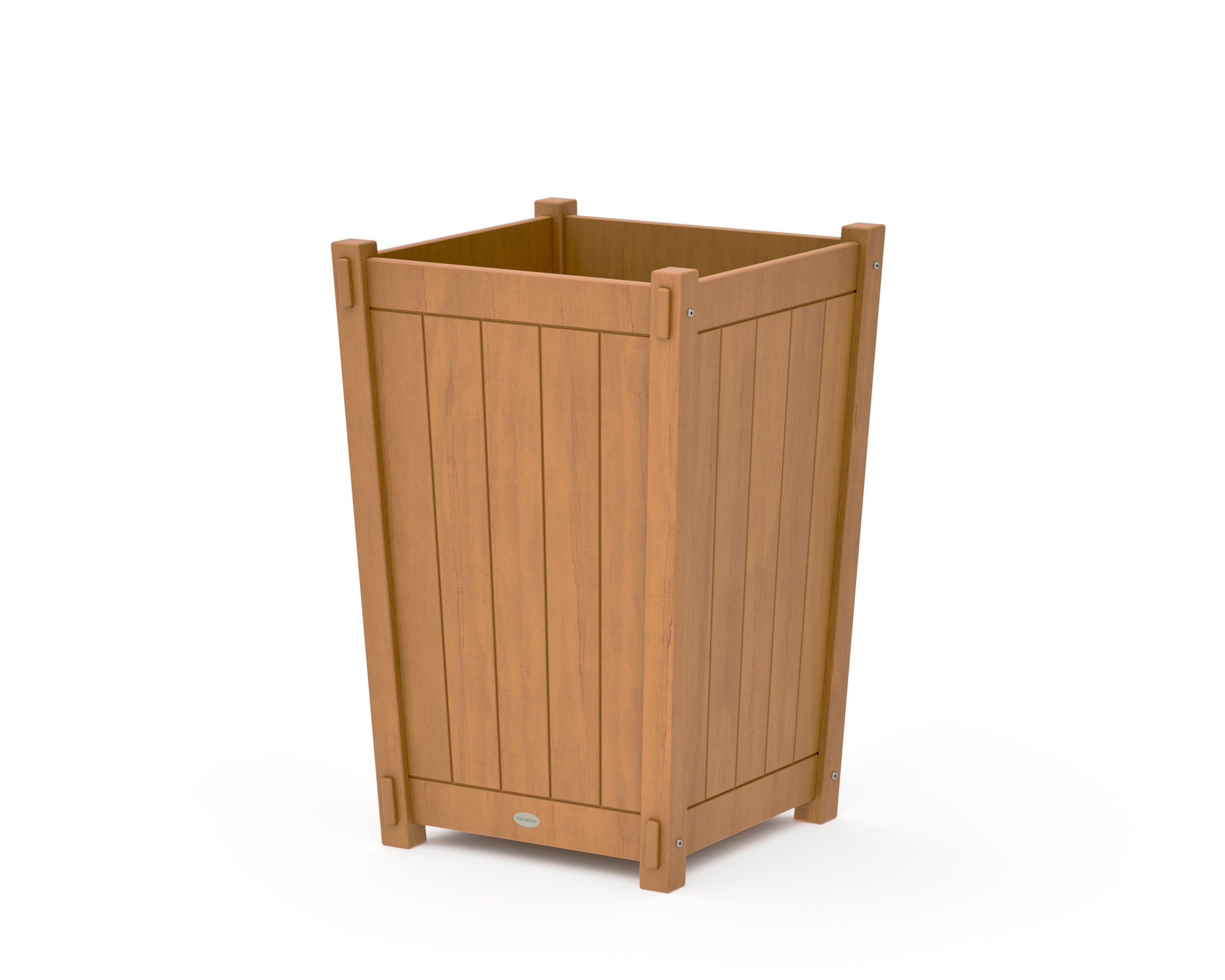 Vineyard Large Tapered Square Planter Box in Natural