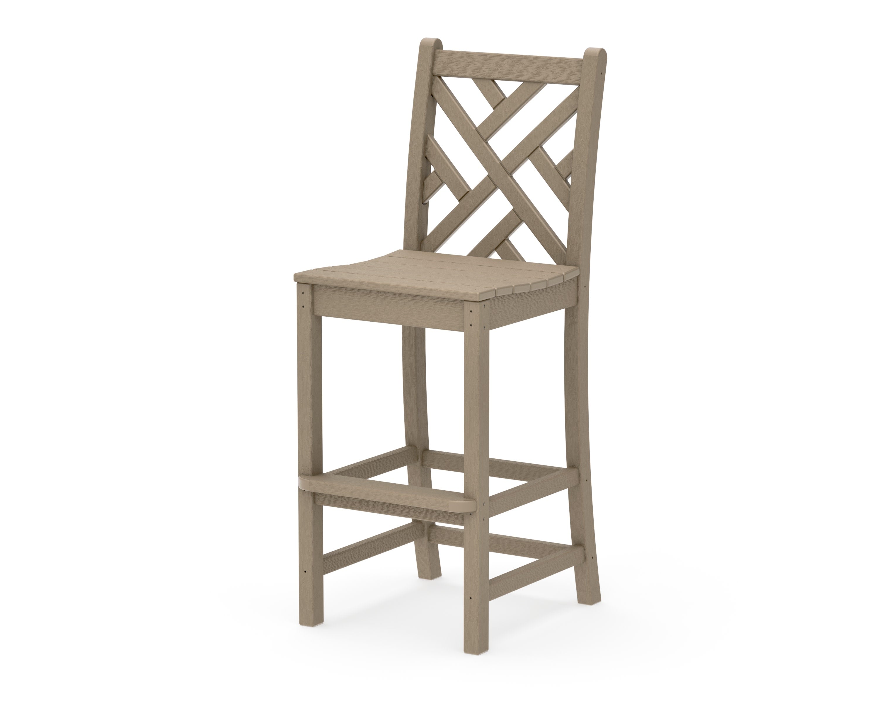Chippendale Bar Side Chair in Vintage Sahara