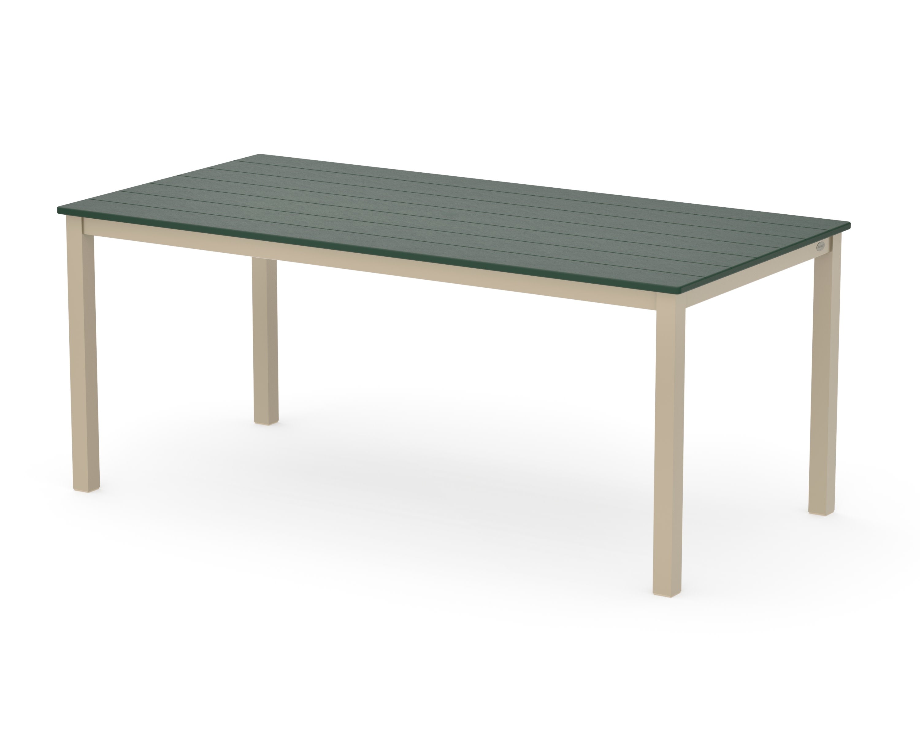 Main Street 36" x 72" Dining Table in Sand / Green