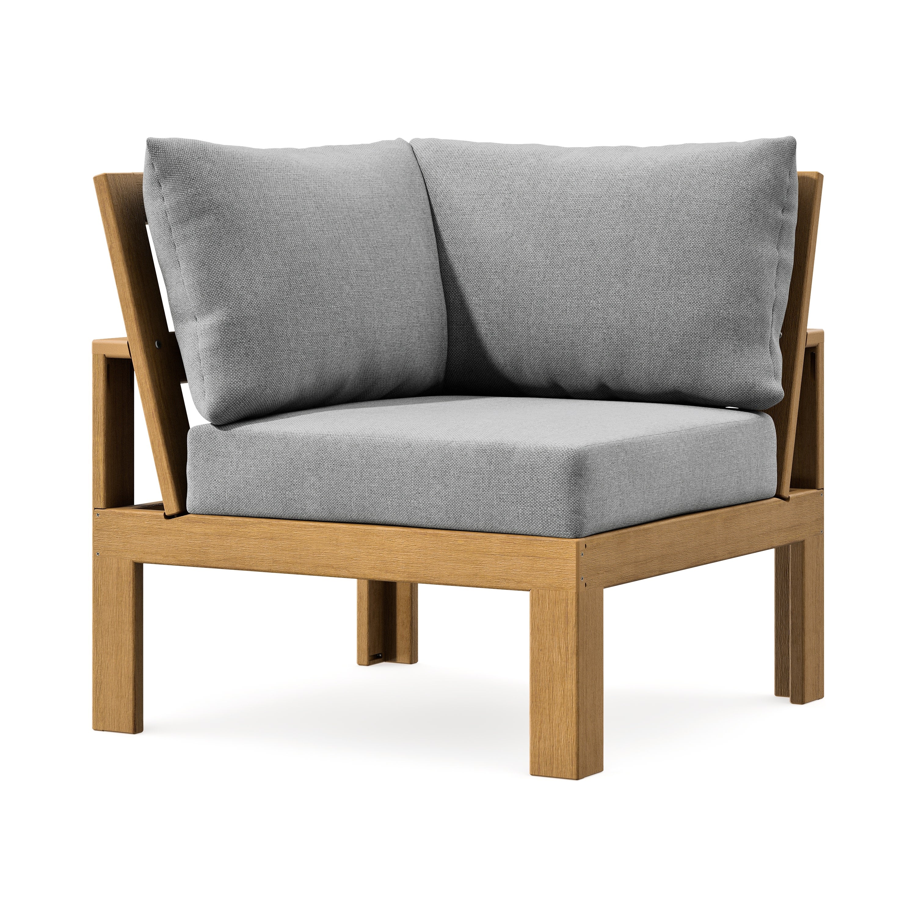Modular Corner Chair in Natural / Grey Mist