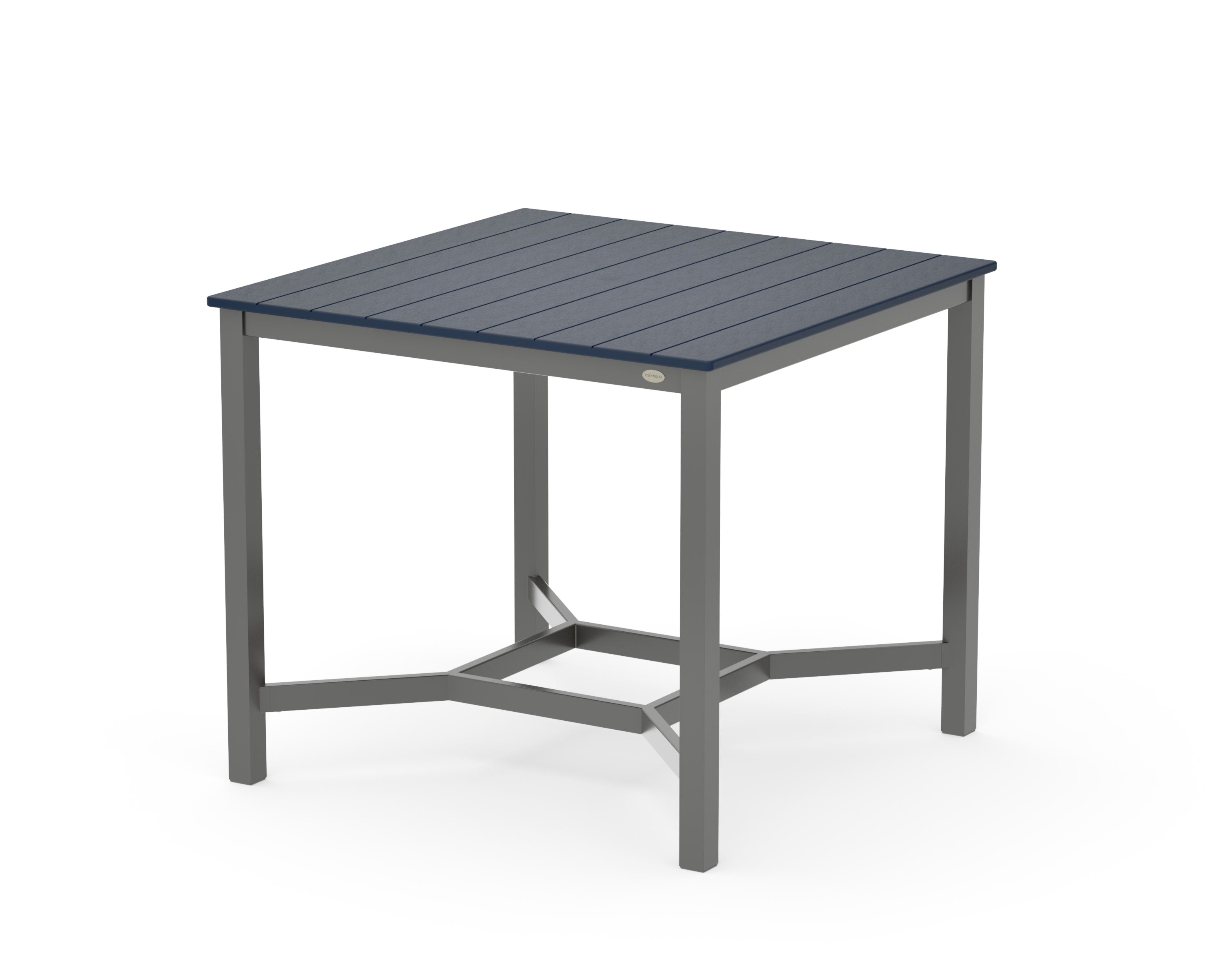 Main Street 42 x 42 Counter Table in Charcoal / Navy