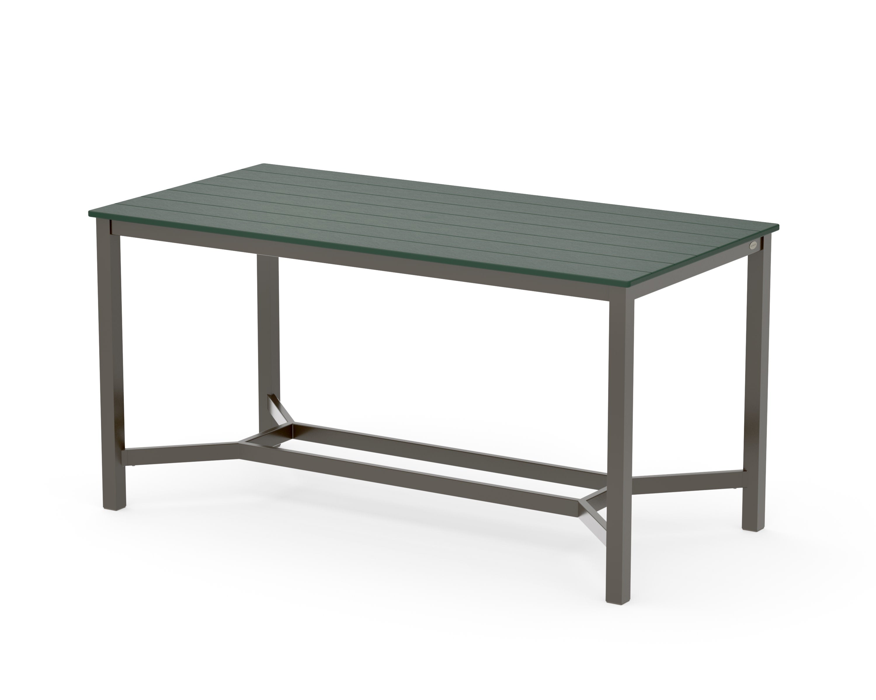 Main Street 36 x 72 Counter Table in Bronze / Green