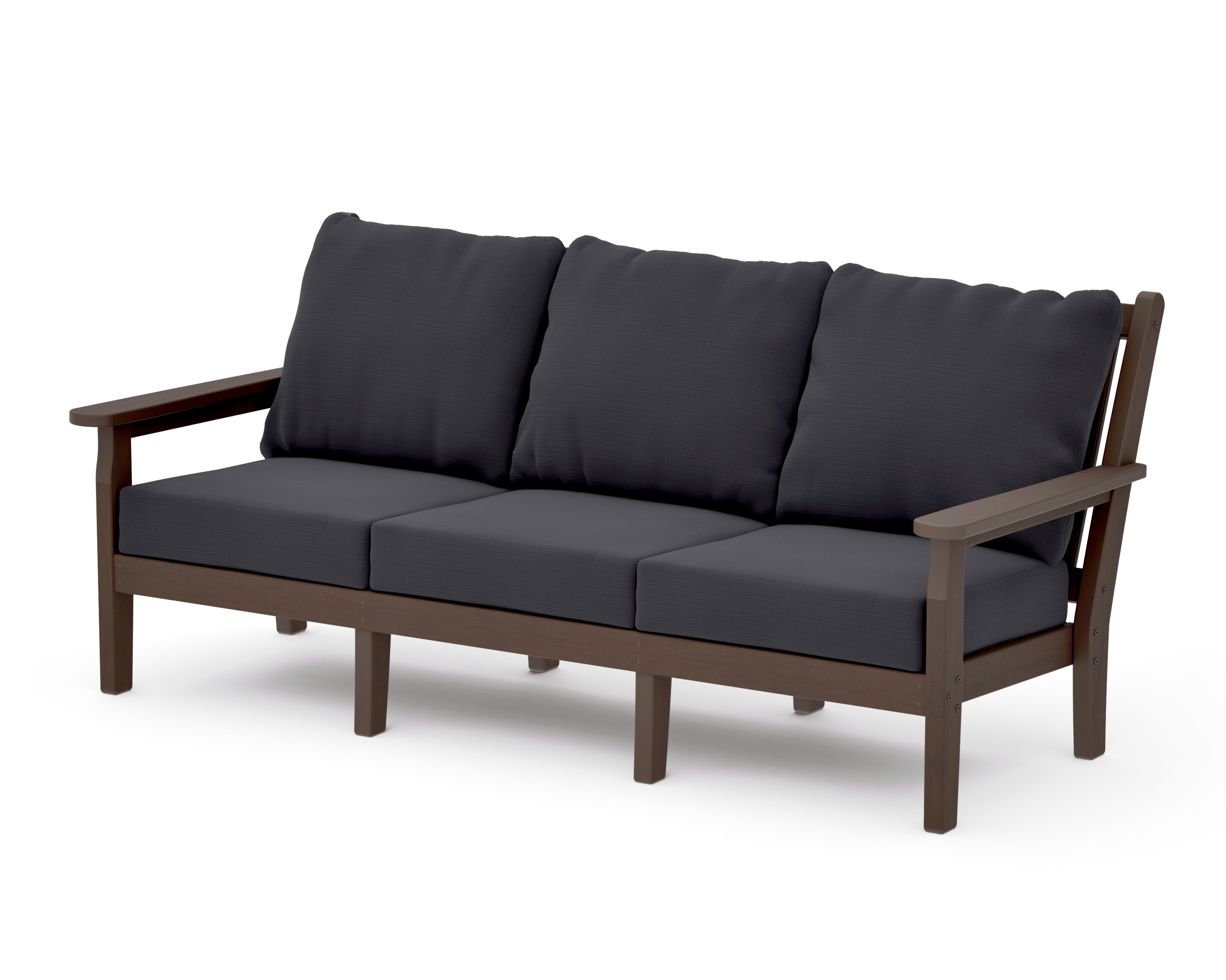 Chippendale Deep Seating Sofa in Kona / Midnight Linen