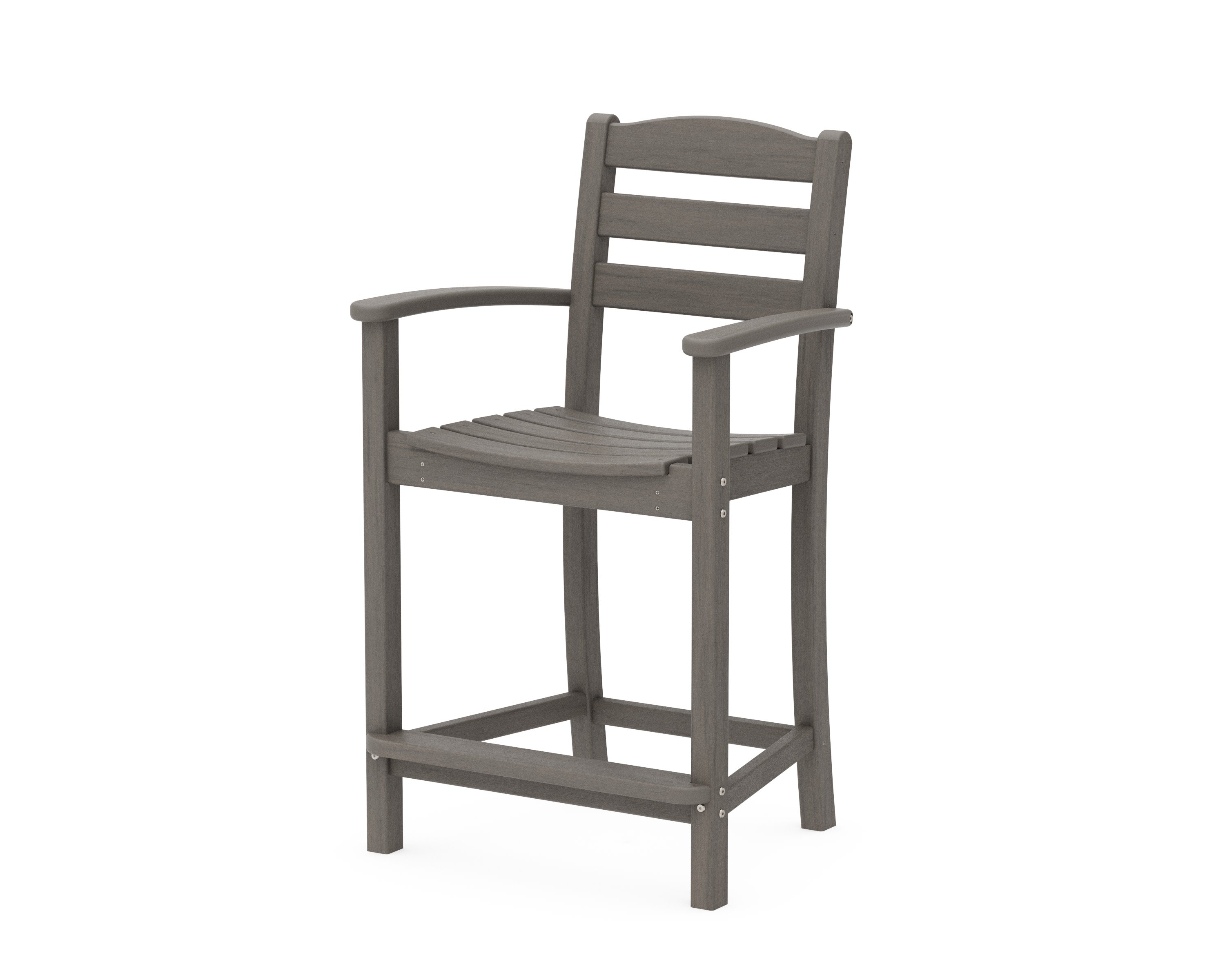 La Casa Caf Counter Arm Chair in Driftwood