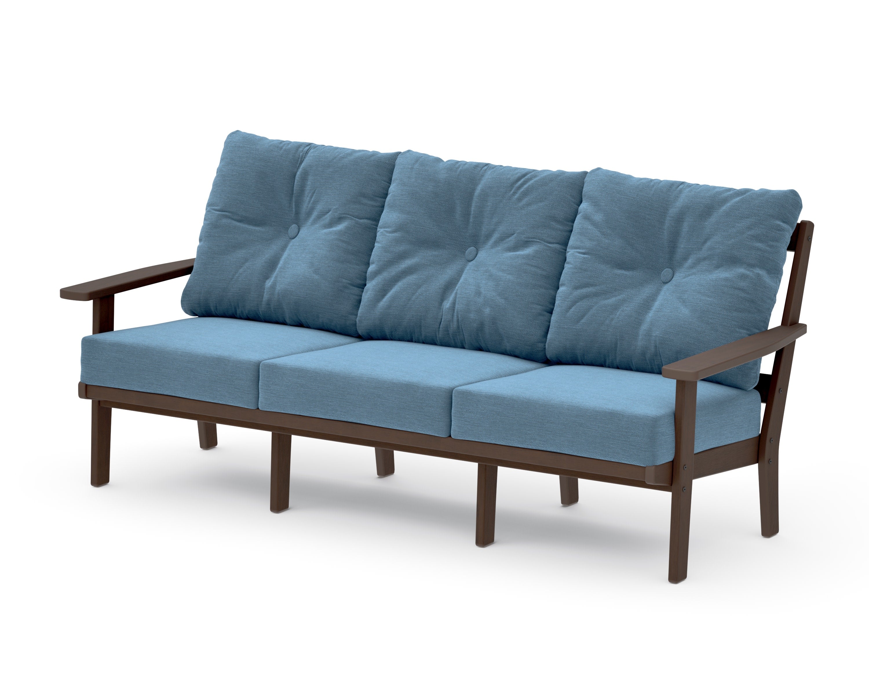 Oxford Deep Seating Sofa in Kona / Sky Blue