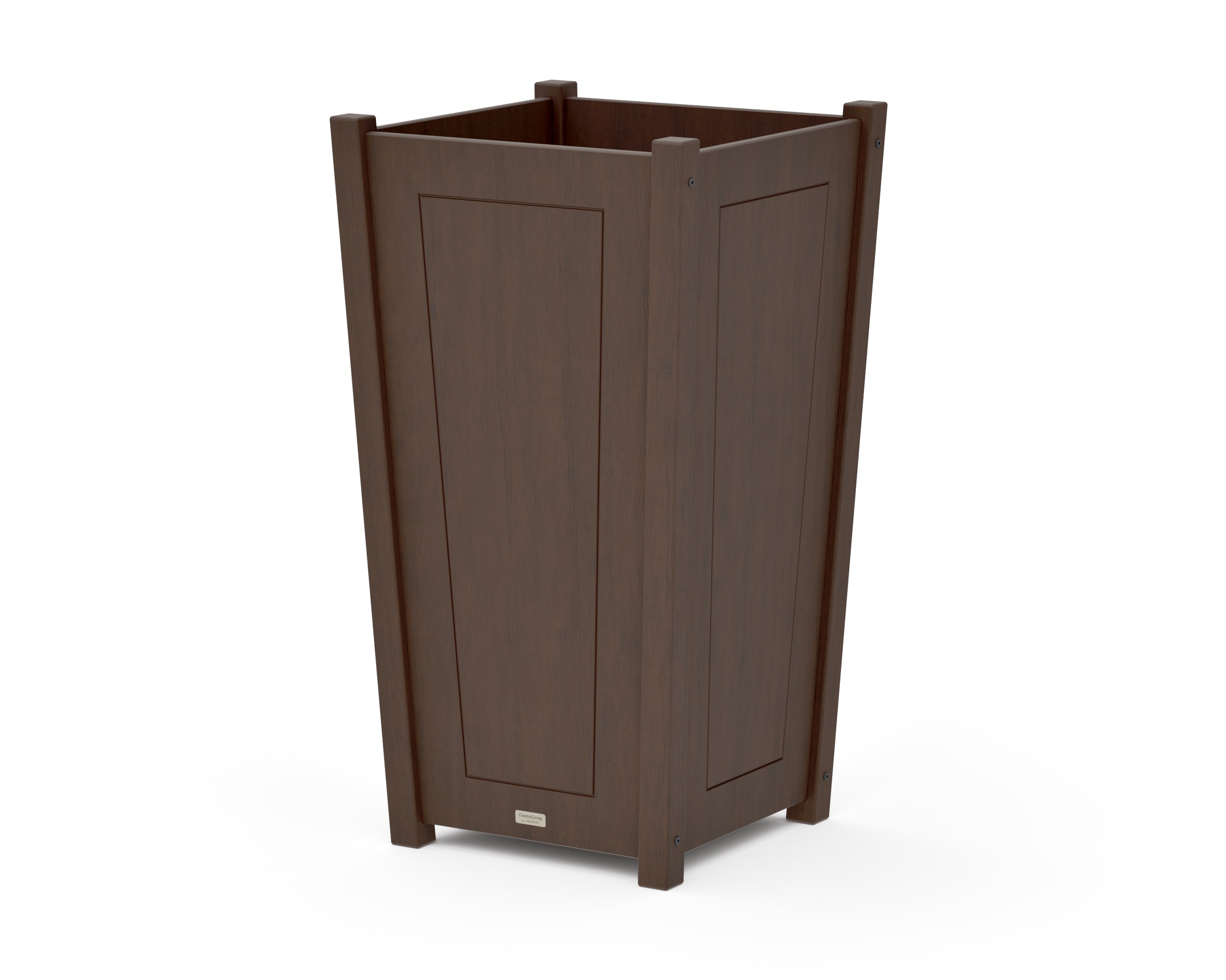 Country Living Large Tapered Square Tall Planter Box in Kona