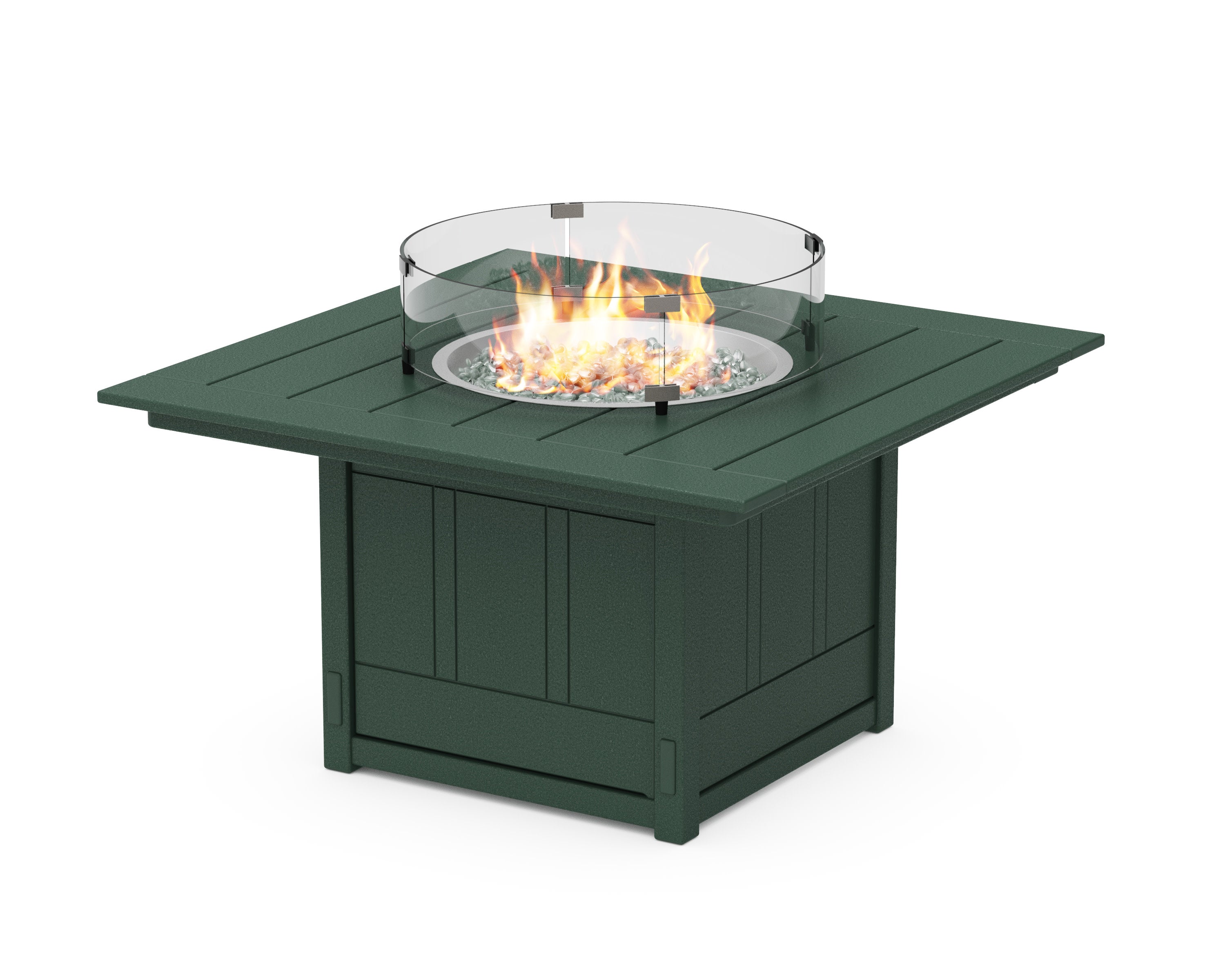 Acadia Square 42 Fire Pit Table in Green