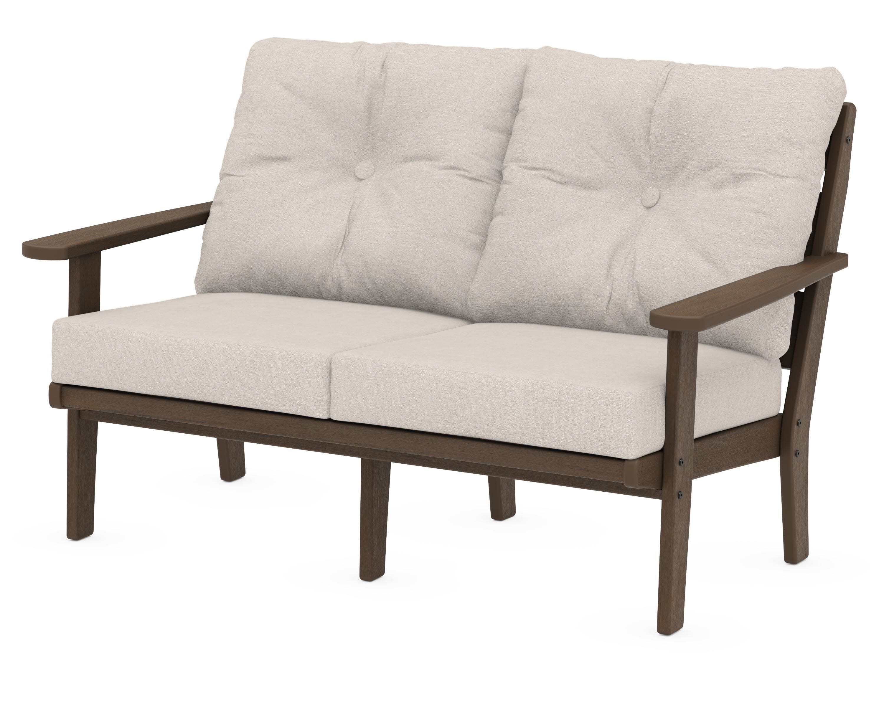 Lakeside Deep Seating Loveseat in Kona / Nuance Cloud