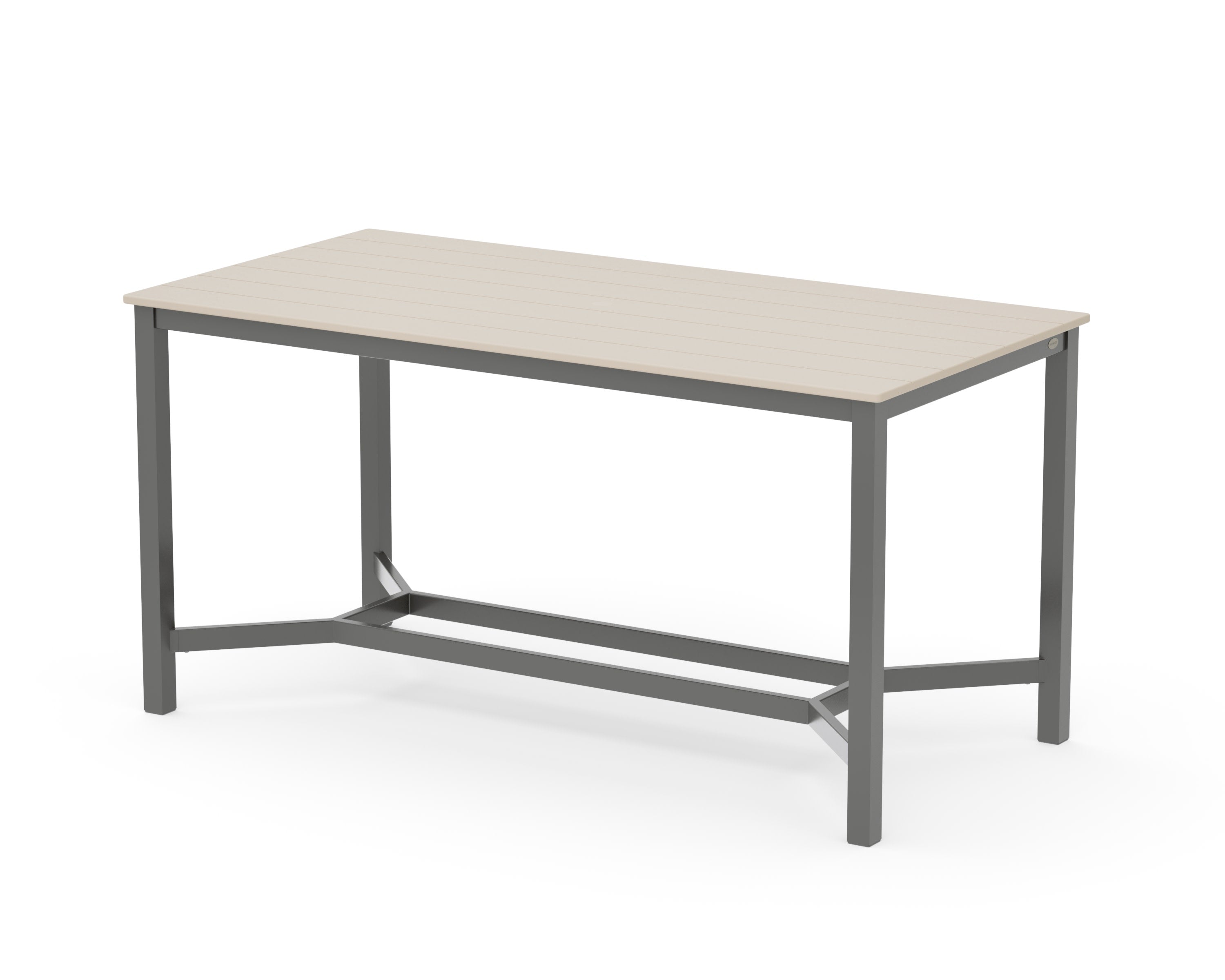 Main Street 36 x 72 Counter Table in Charcoal / Sand