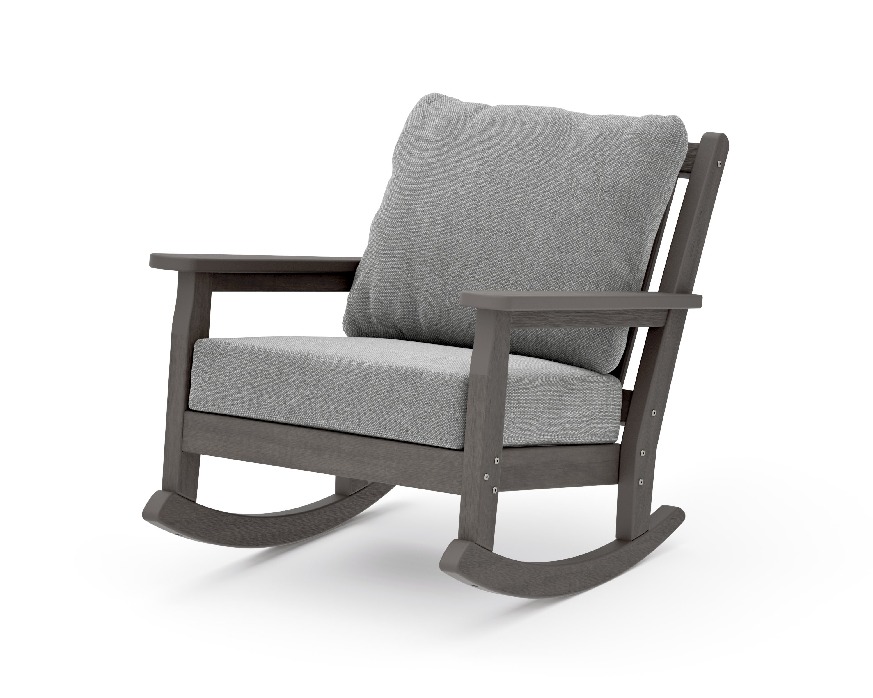 Chippendale Deep Seating Rocking Chair in Driftwood / Grey Mist