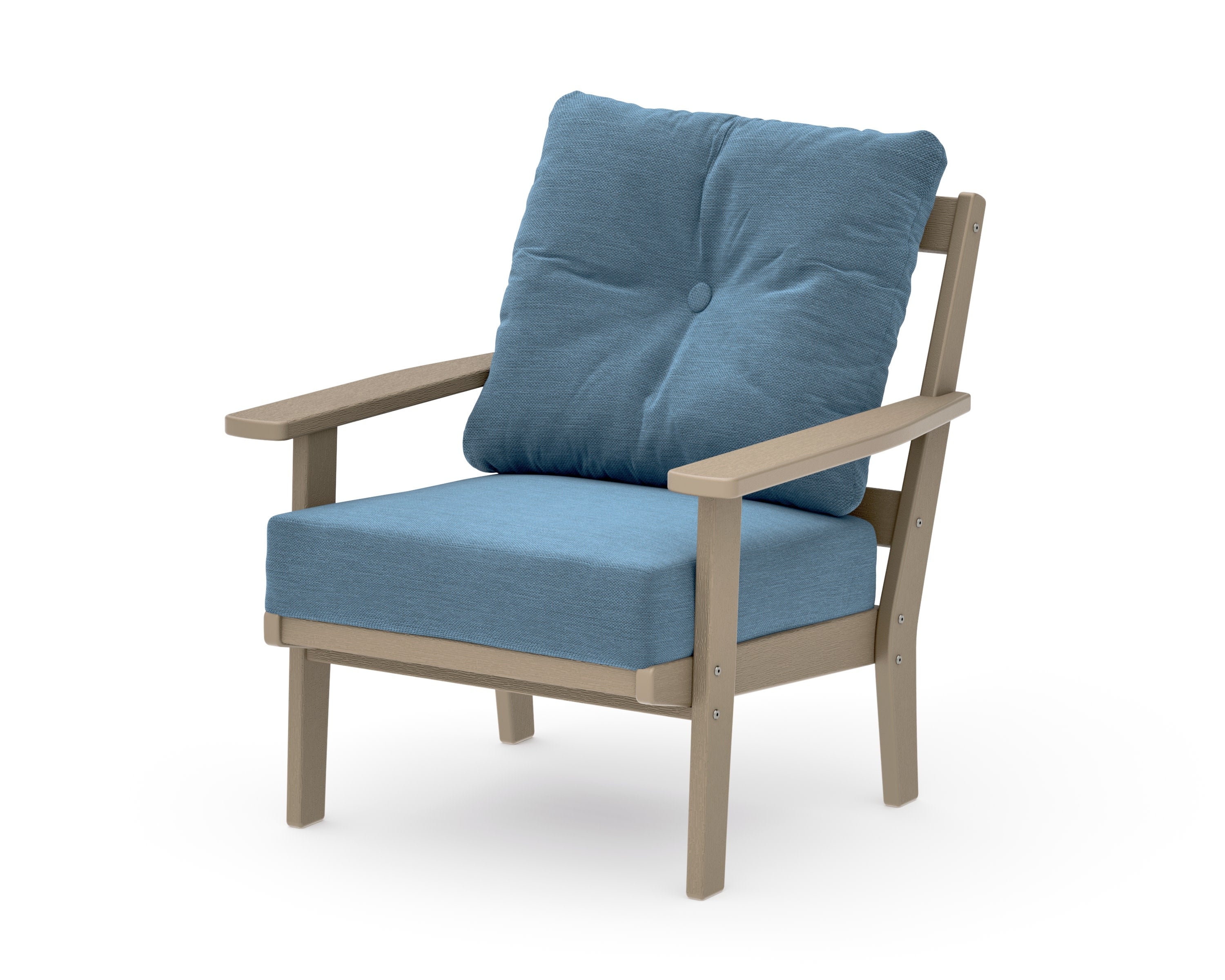 Oxford Deep Seating Chair in Vintage Sahara / Sky Blue