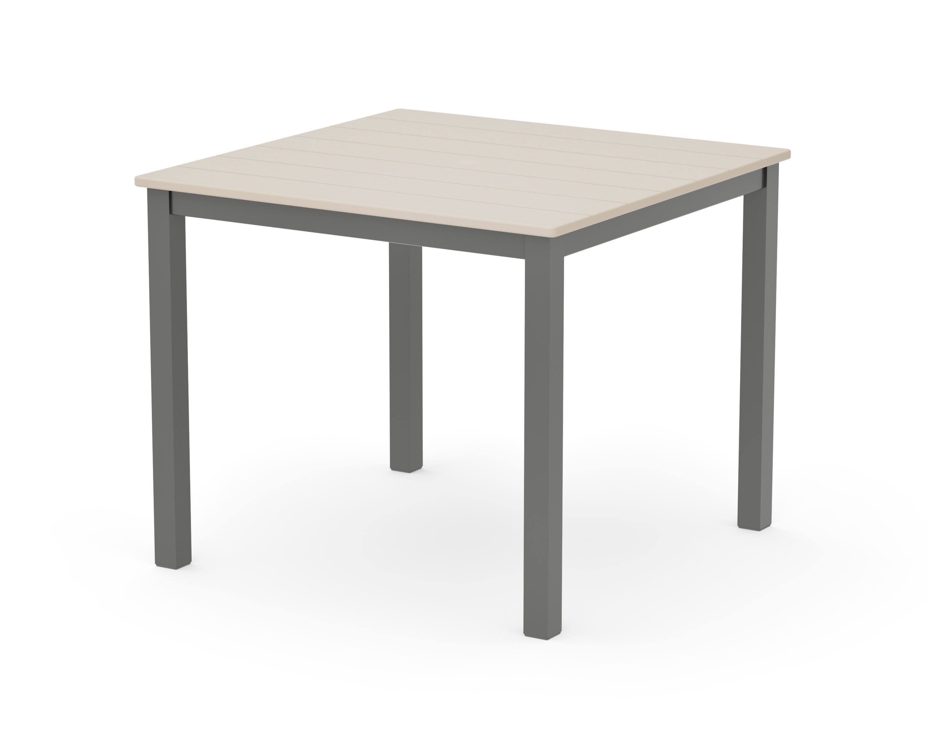 Main Street 36" x 36" Dining Table in Charcoal / Sand