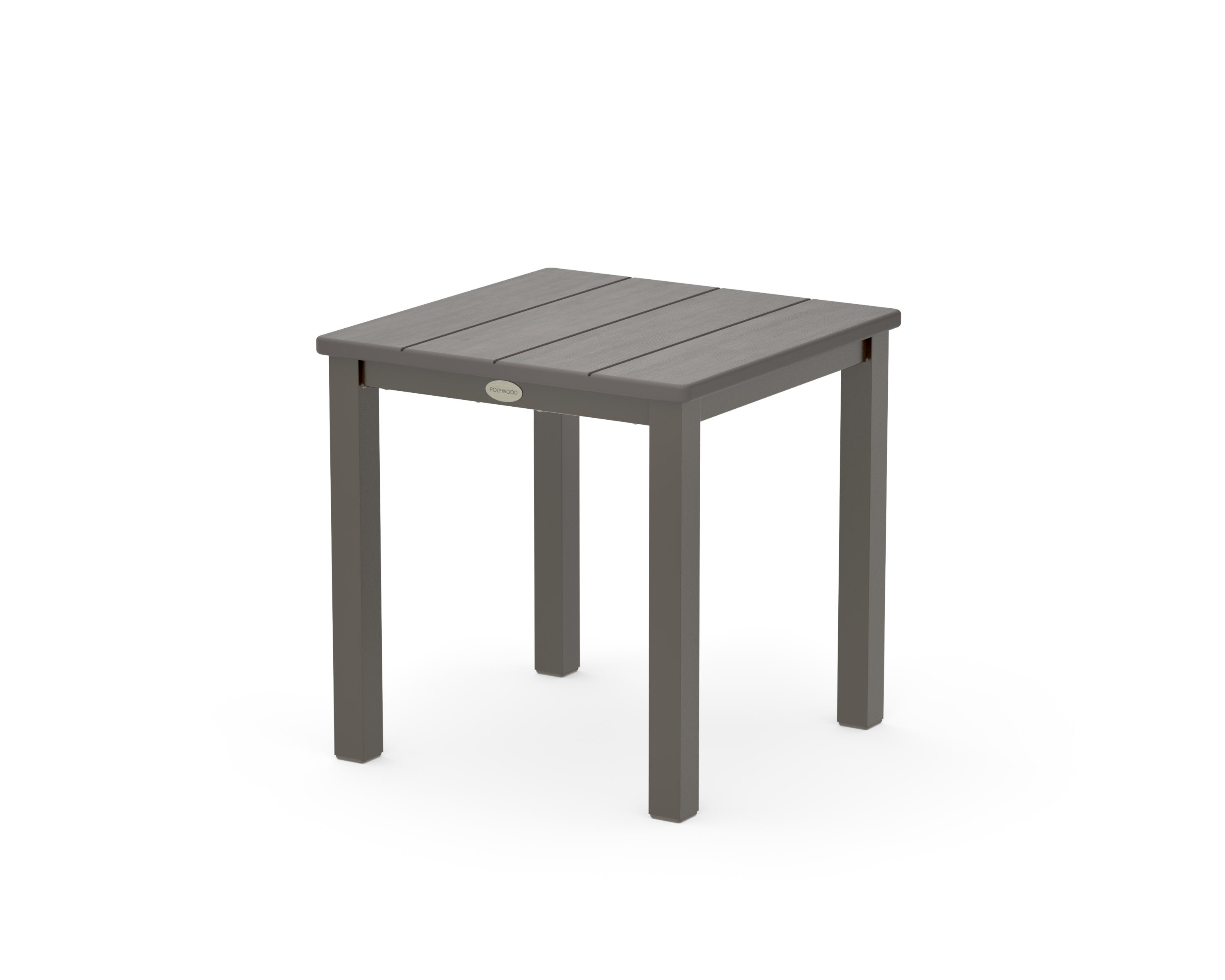 Main Street 18" Side Table in Bronze / Driftwood