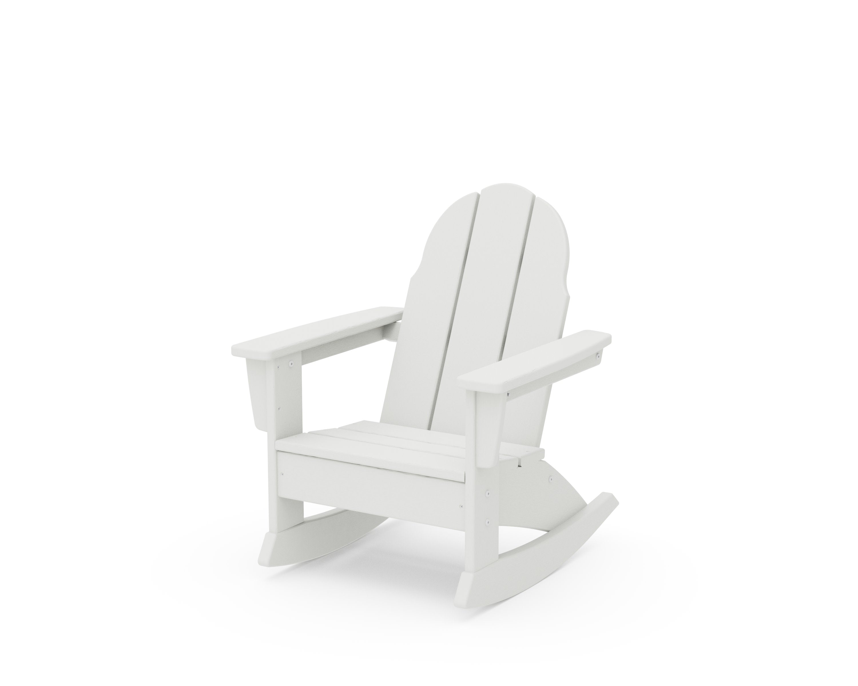 Kids Vineyard Adirondack Rocking Chair in Vintage White