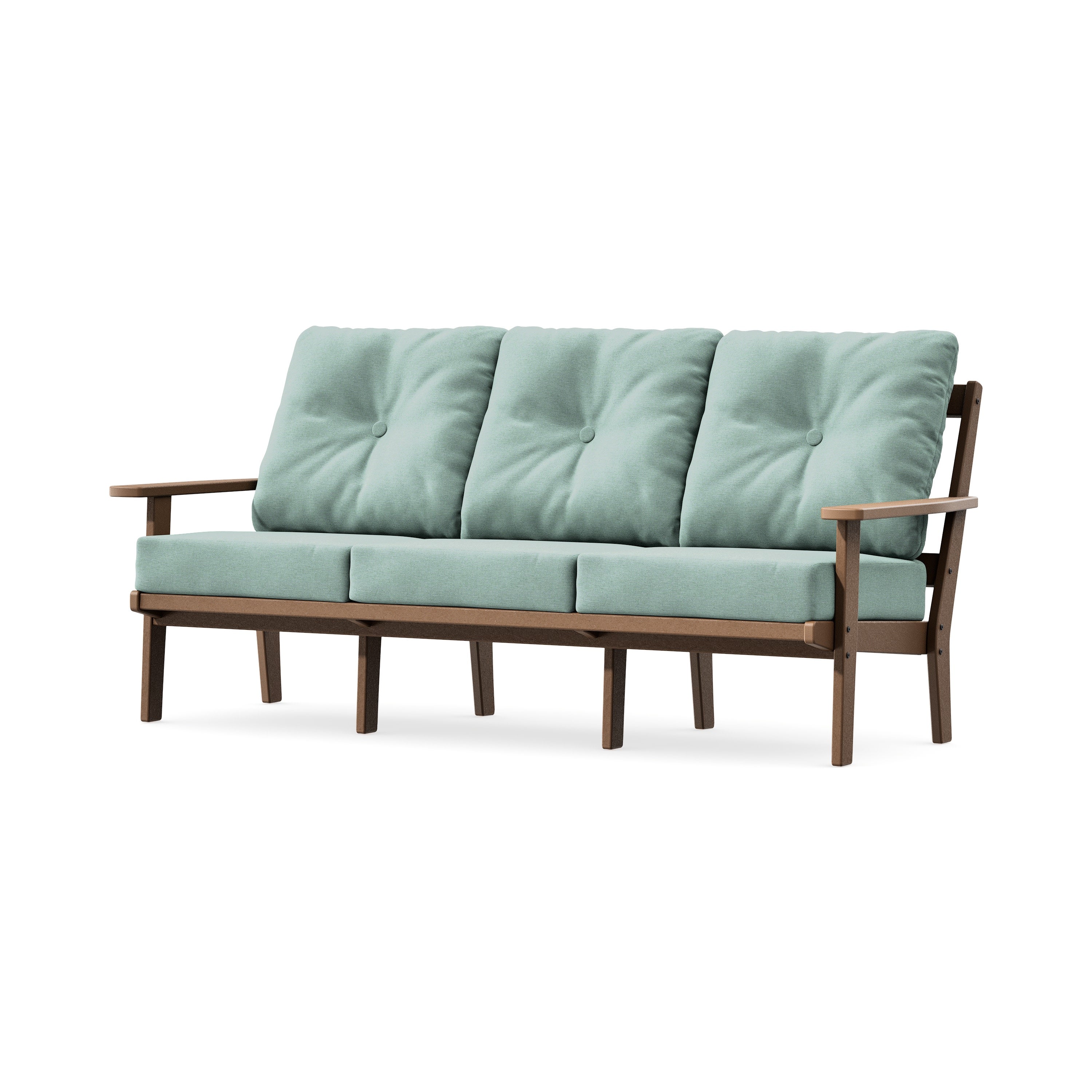 Oxford Deep Seating Sofa in Teak / Glacier Spa