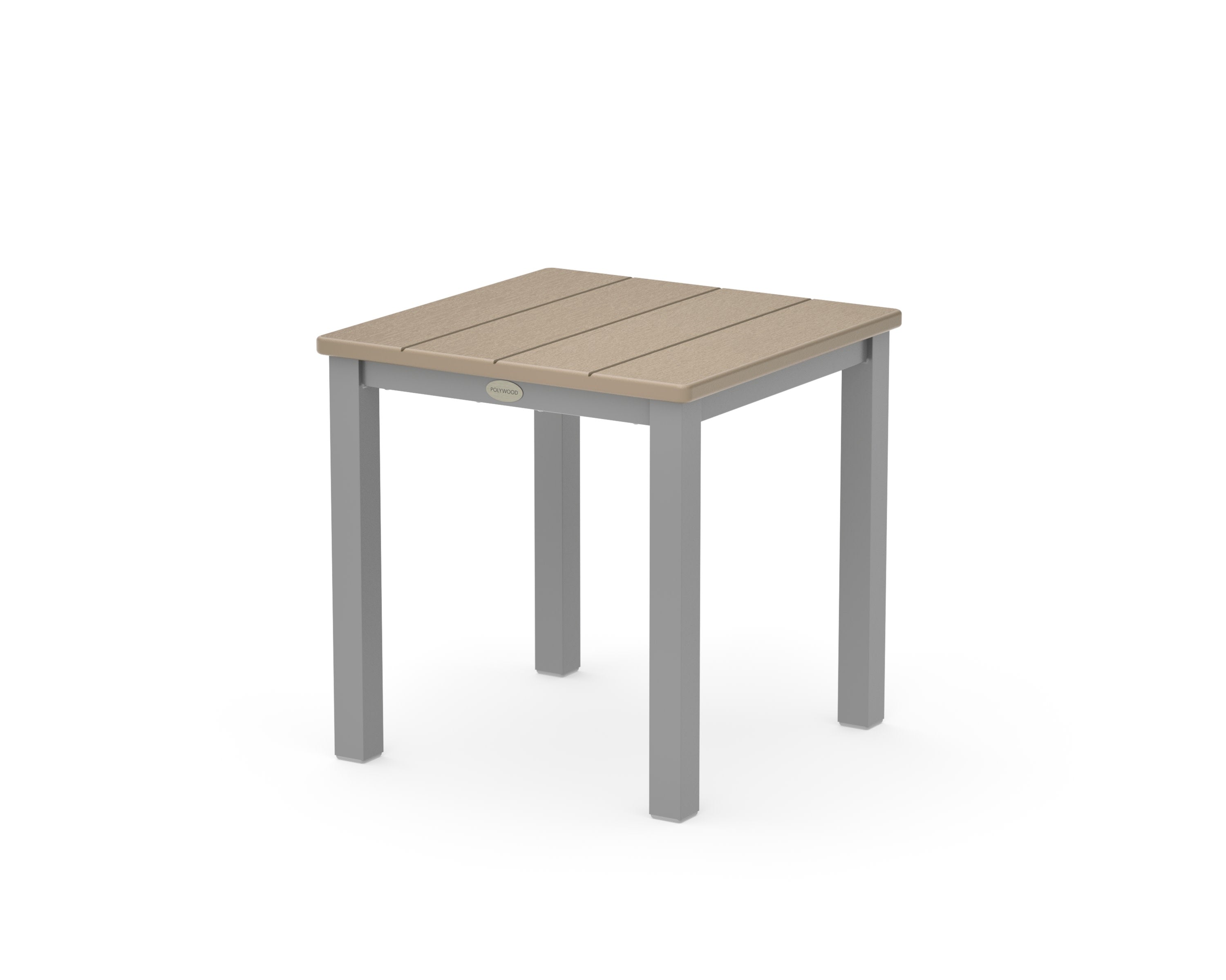 Main Street 18" Side Table in Silver / Vintage Sahara