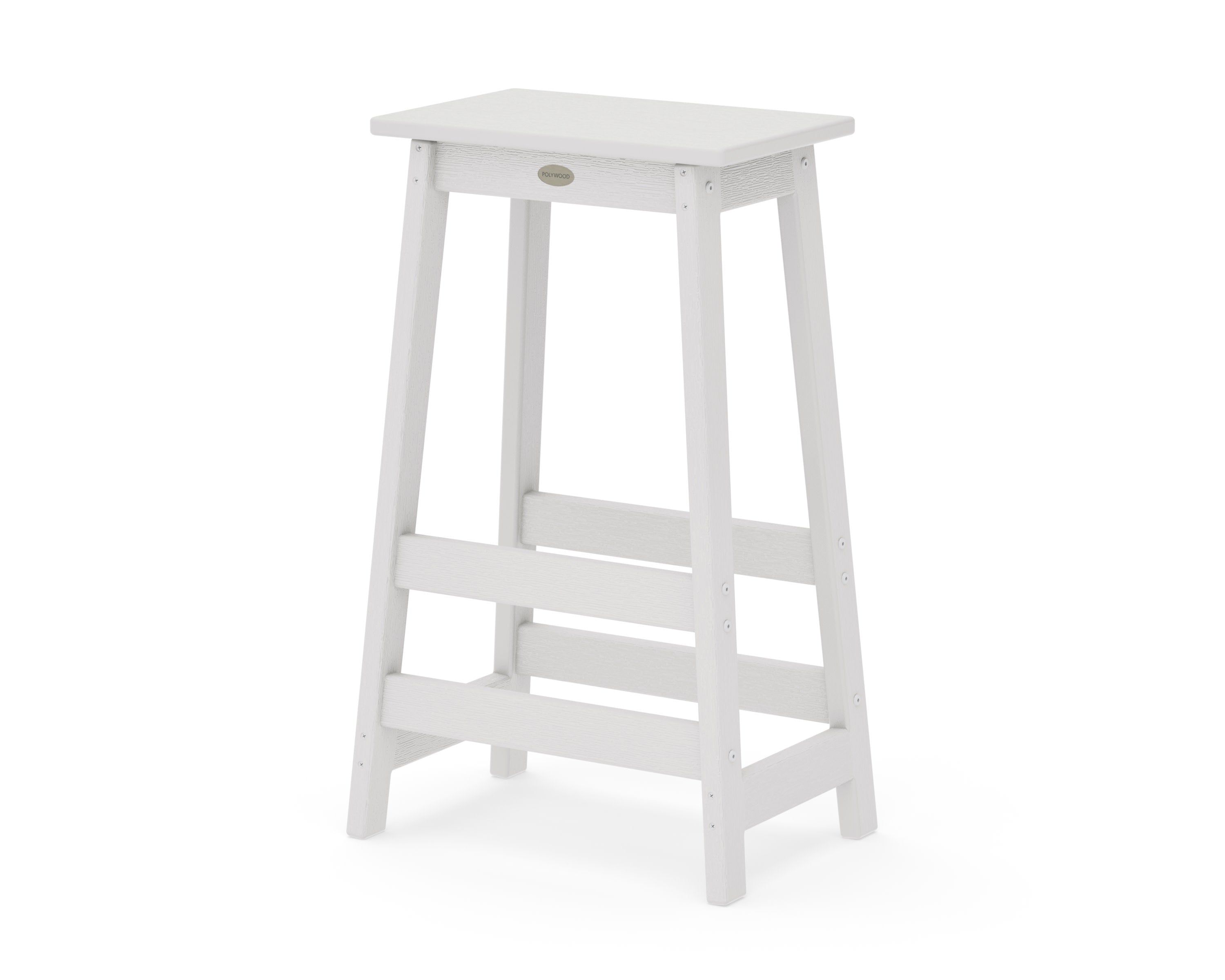 Modern Studio Bar Stool in Vintage White