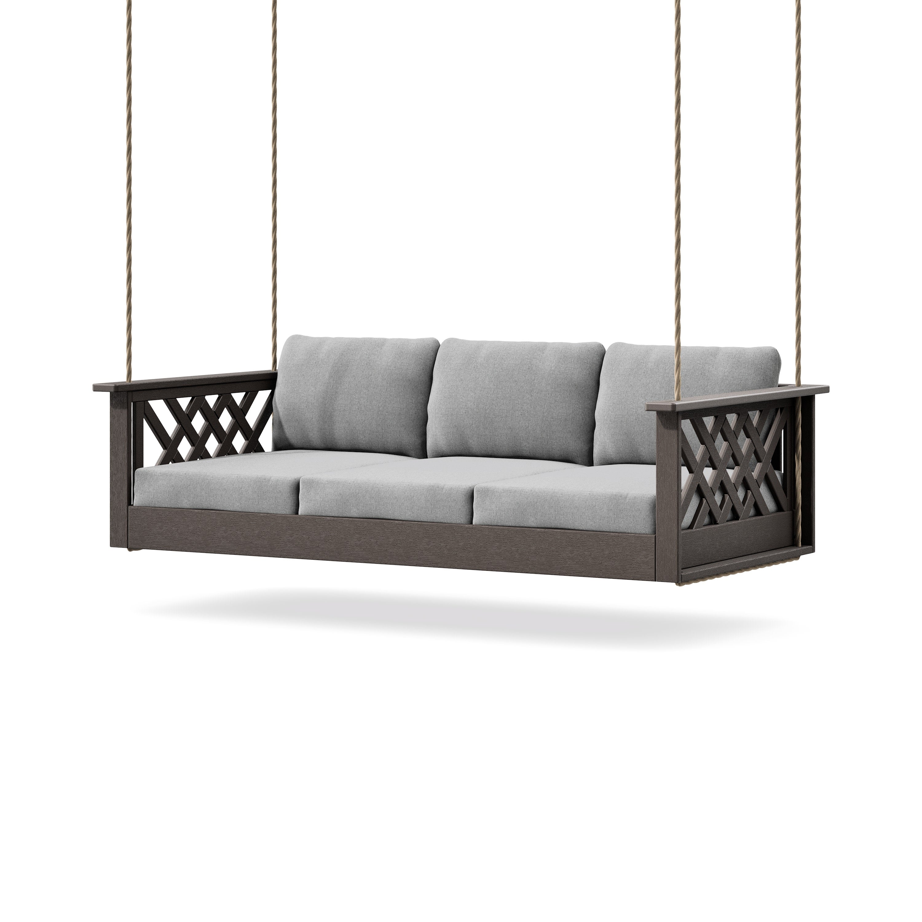 Wovendale Daybed Swing in Vintage Coffee / Grey Mist