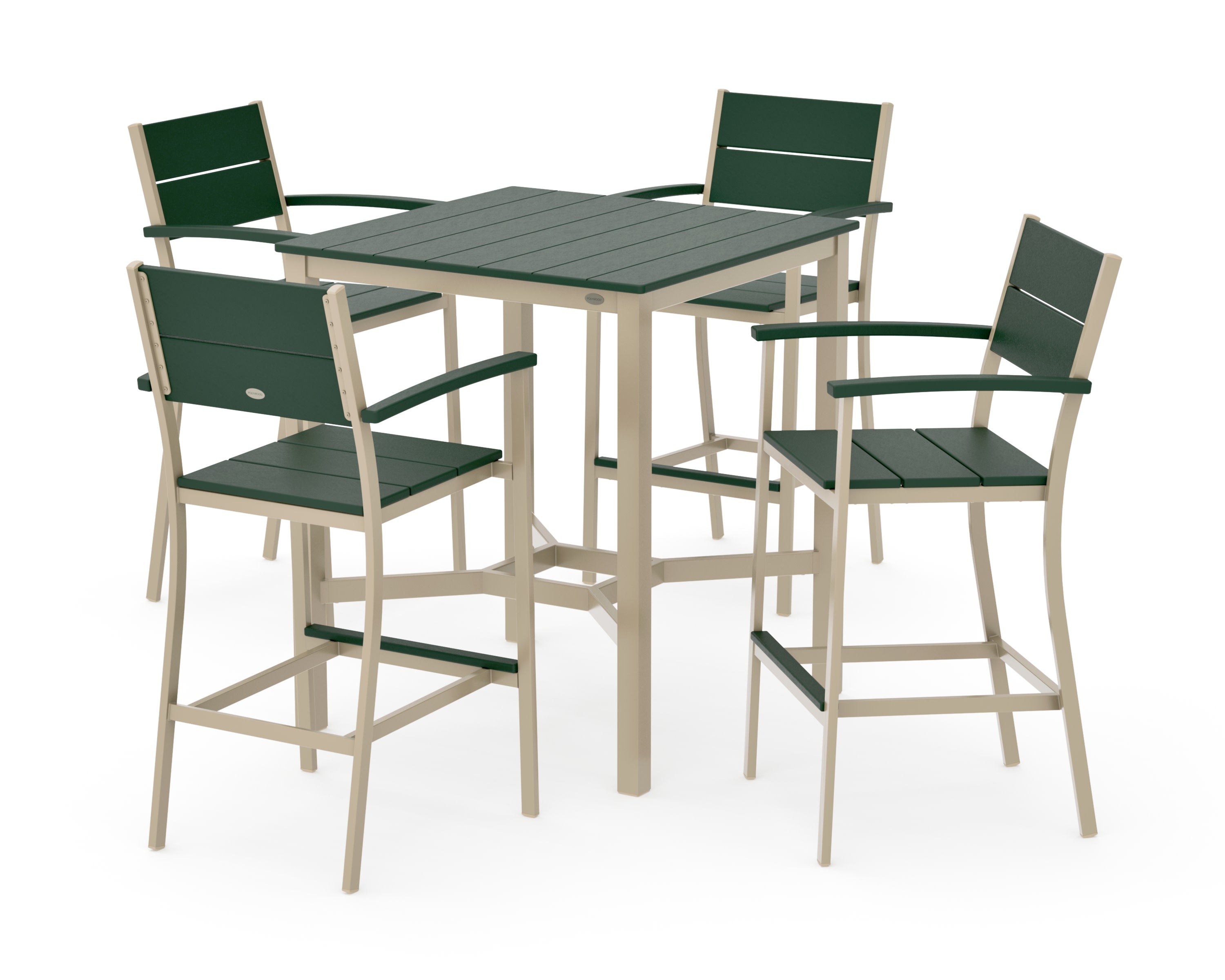 Main Street 5-Piece Bar Set in Sand / Green
