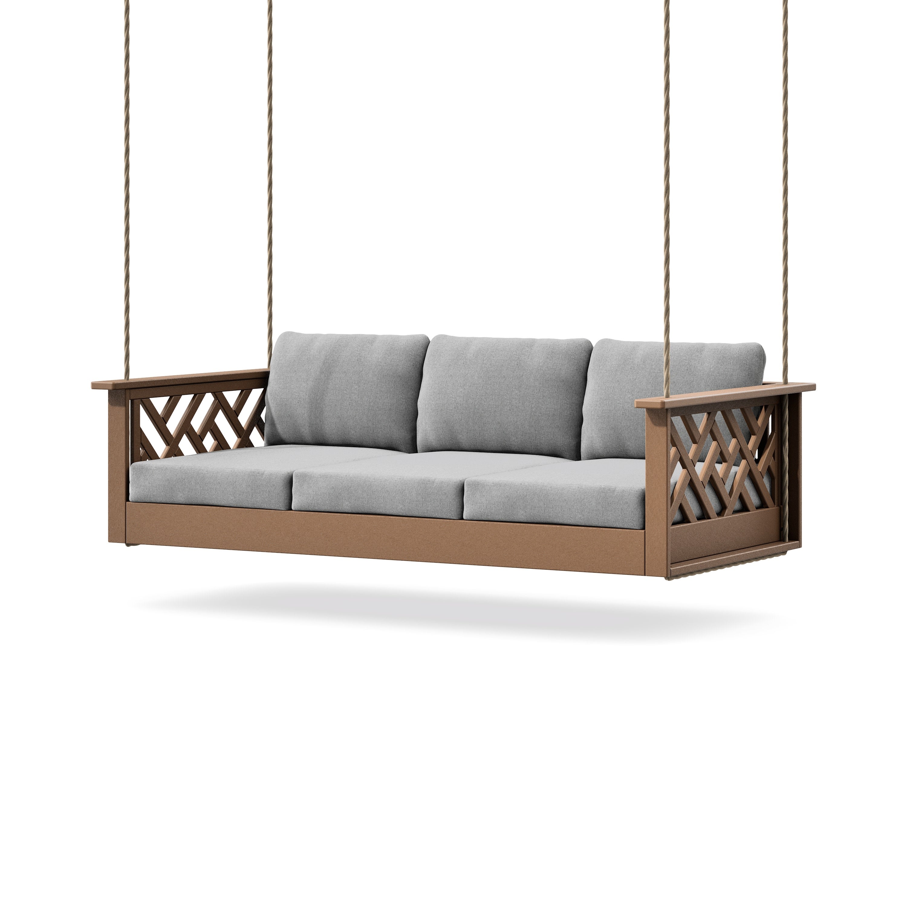 Chippendale Daybed Swing in Teak / Grey Mist