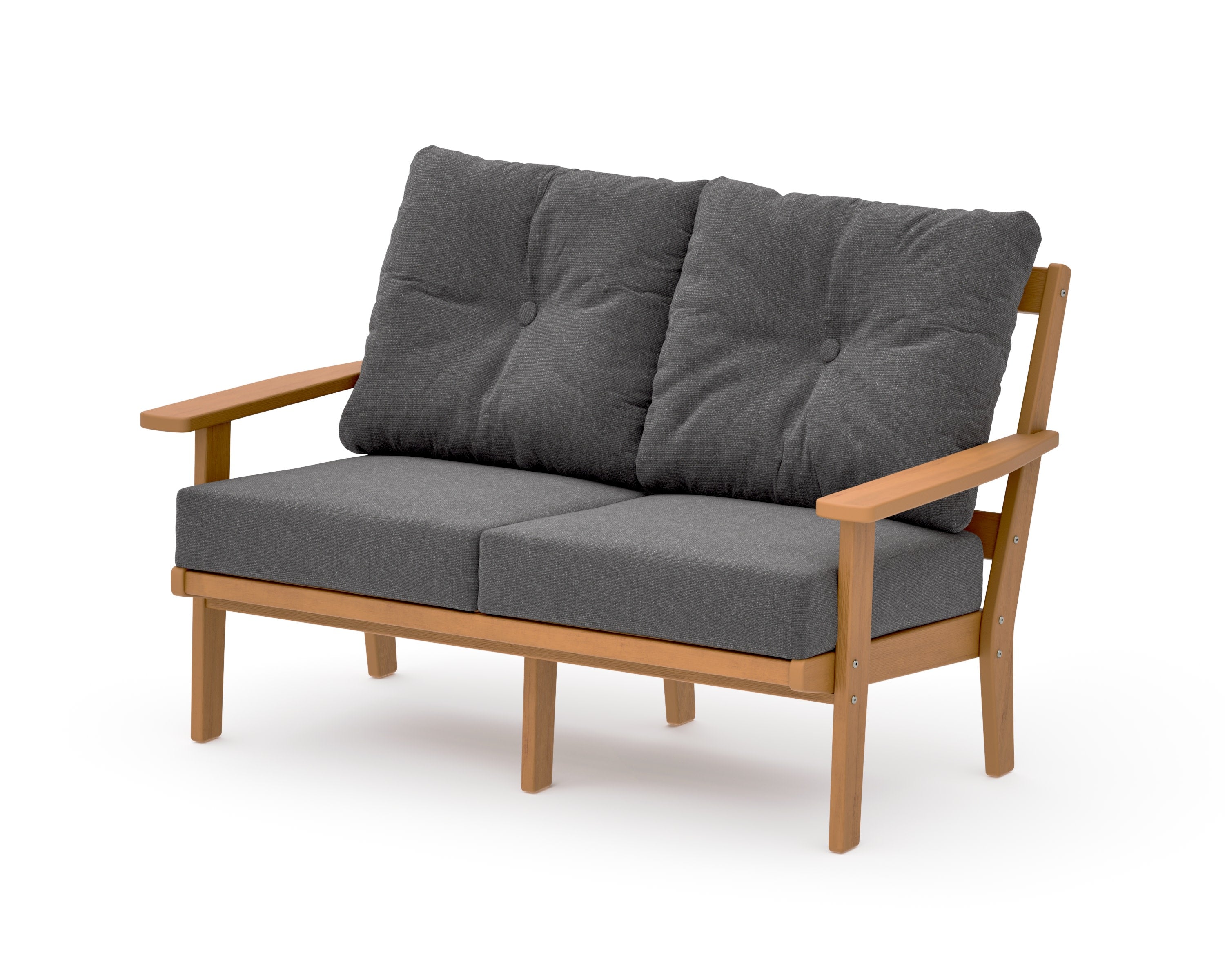 Prairie Deep SeatingLoveseat in Natural / Ash Charcoal