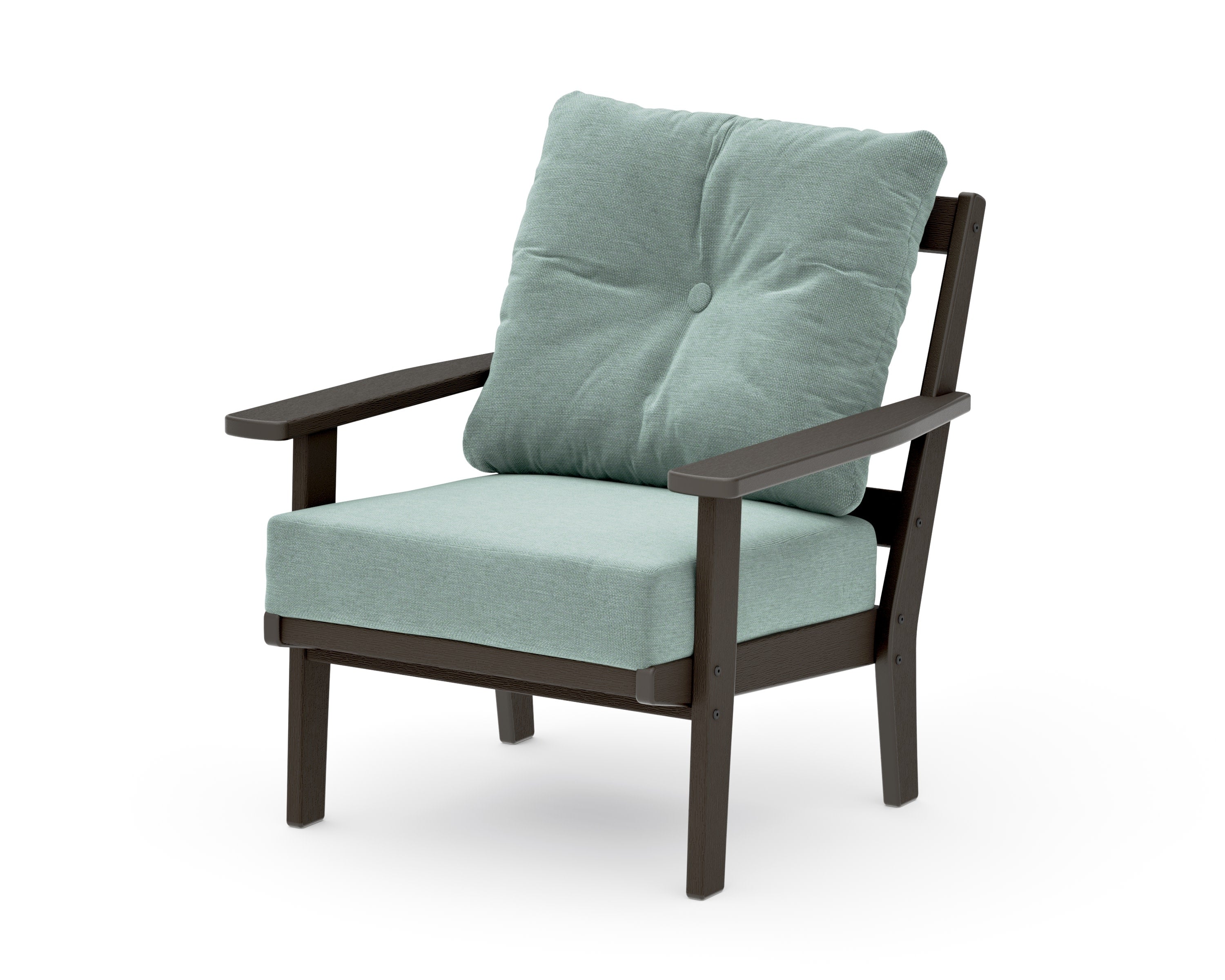 Oxford Deep Seating Chair in Vintage Coffee / Glacier Spa