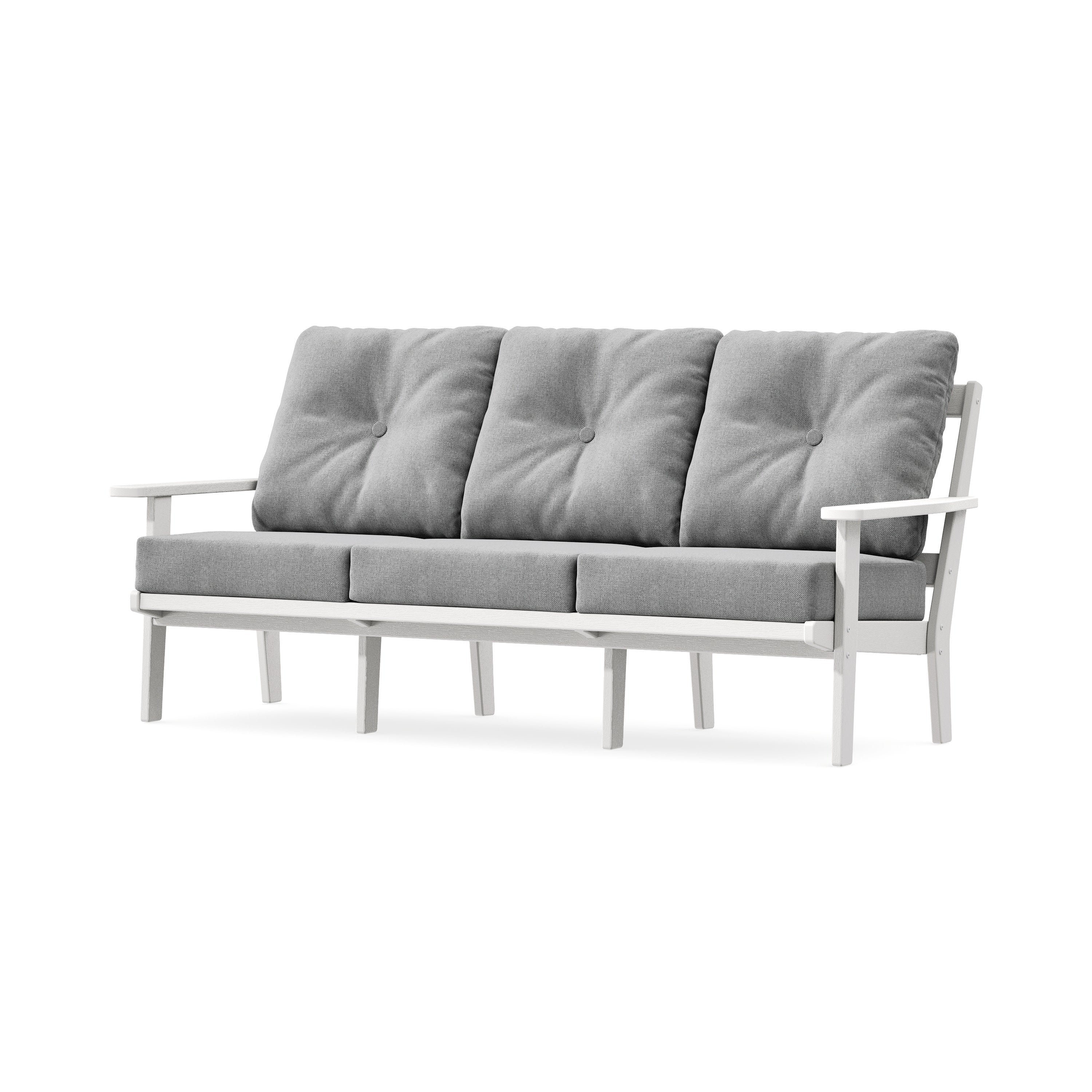 Oxford Deep Seating Sofa in Vintage White / Grey Mist