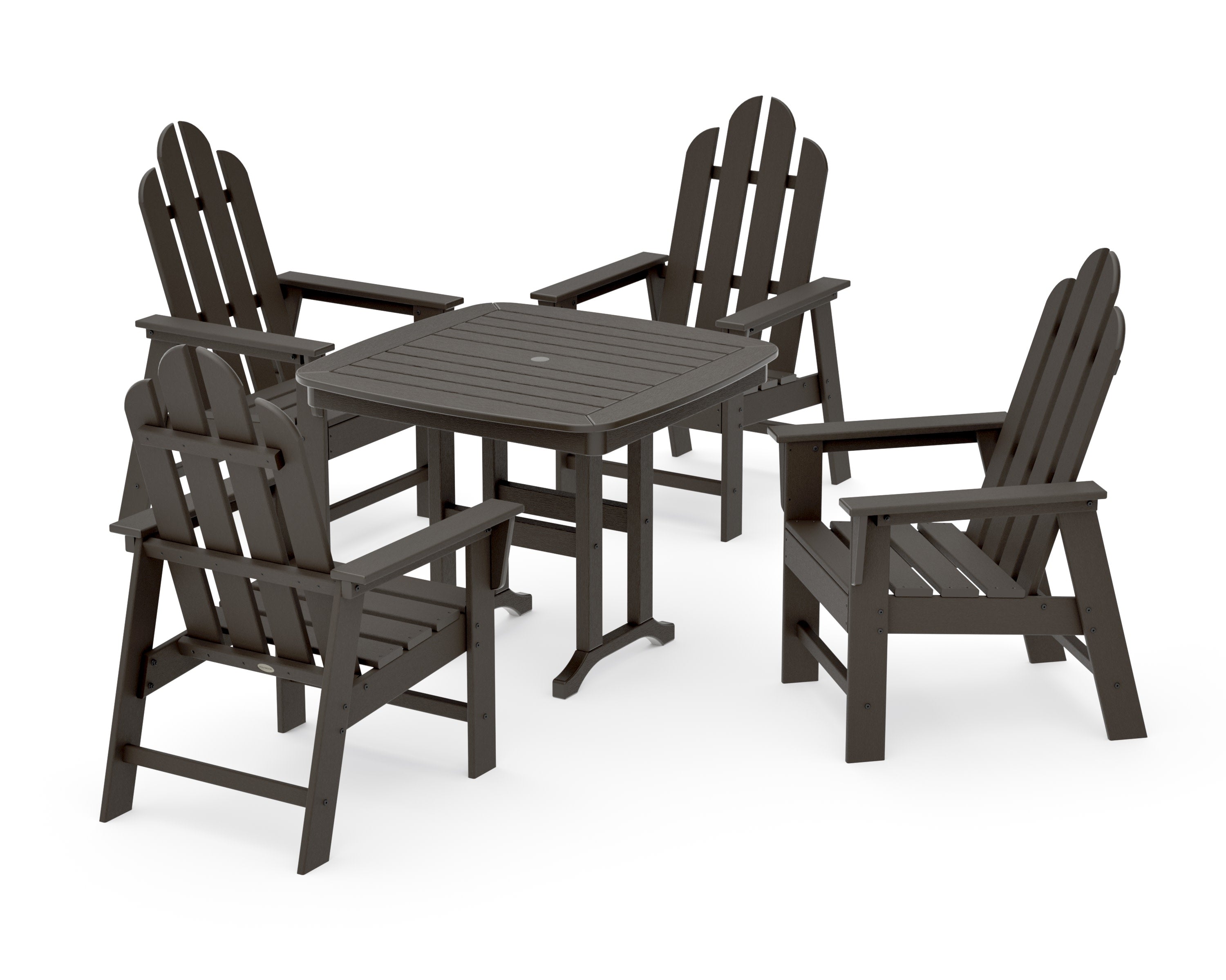 Long Island 5-Piece Dining Set in Vintage Coffee