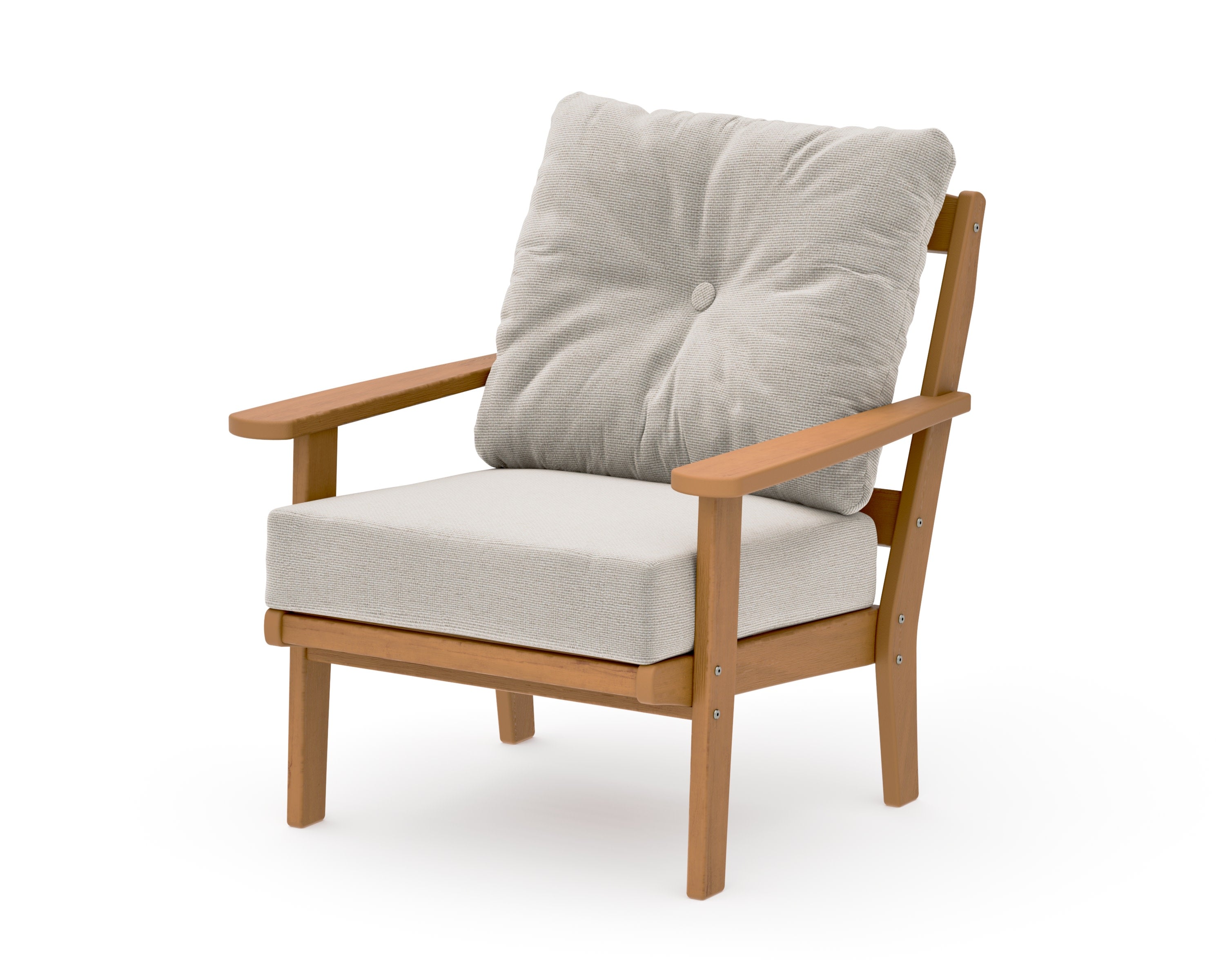 Mission Deep Seating Chair in Natural / Dune Burlap