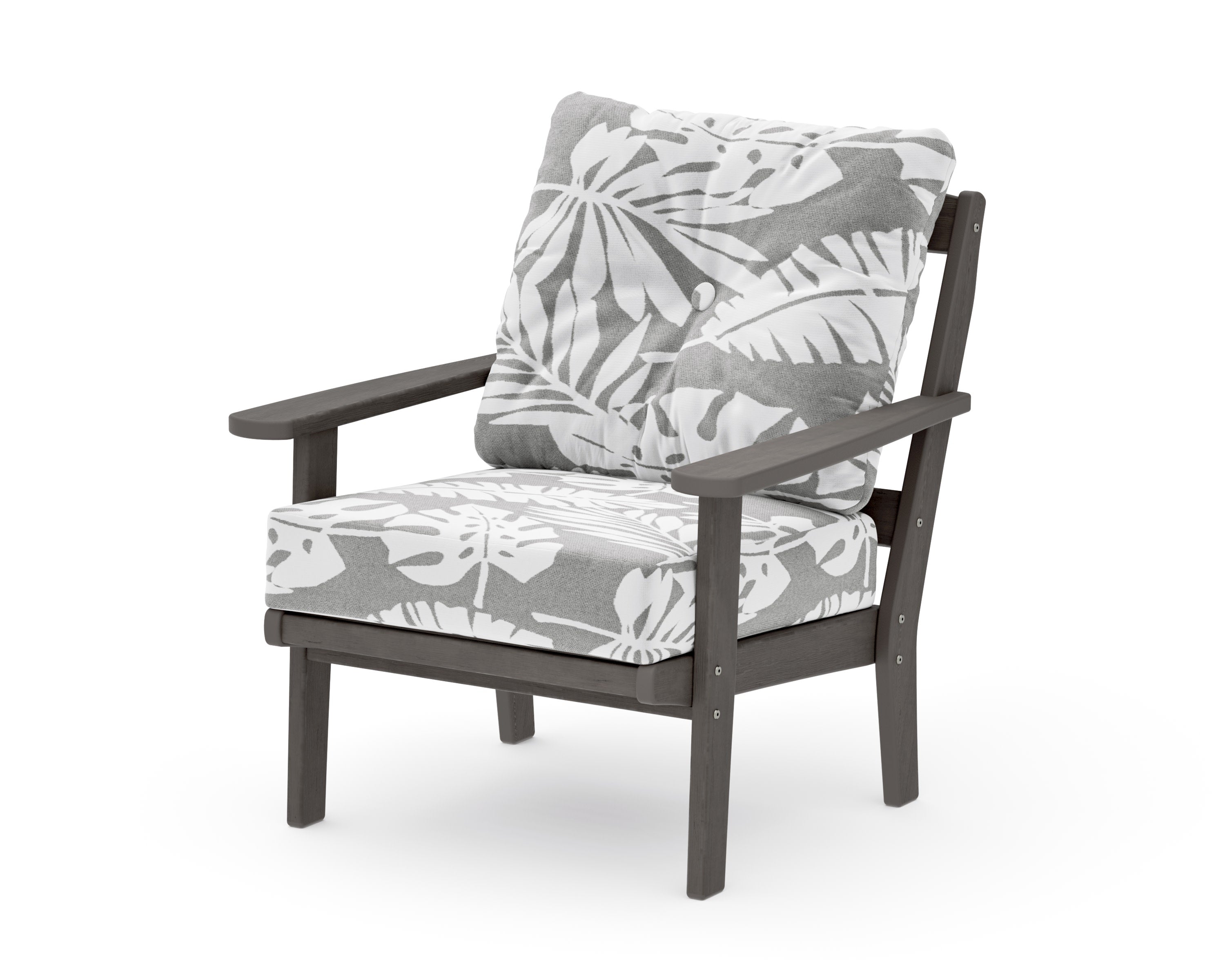 Mission Deep Seating Chair in Driftwood / Leaf Grey Mist