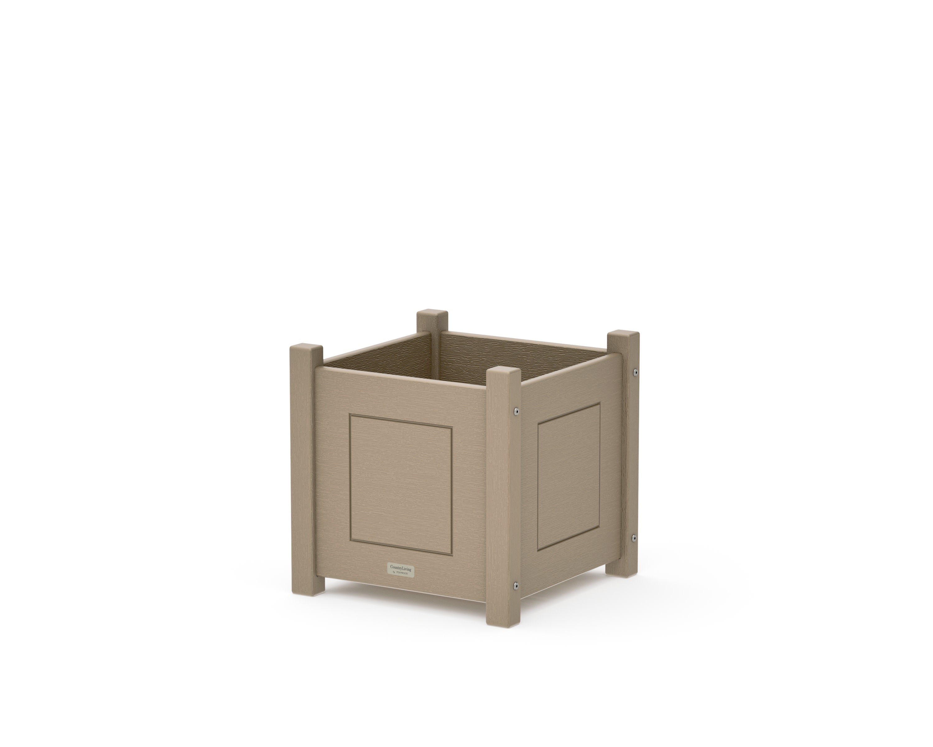 Country Living Square Planter Box in Vintage Sahara