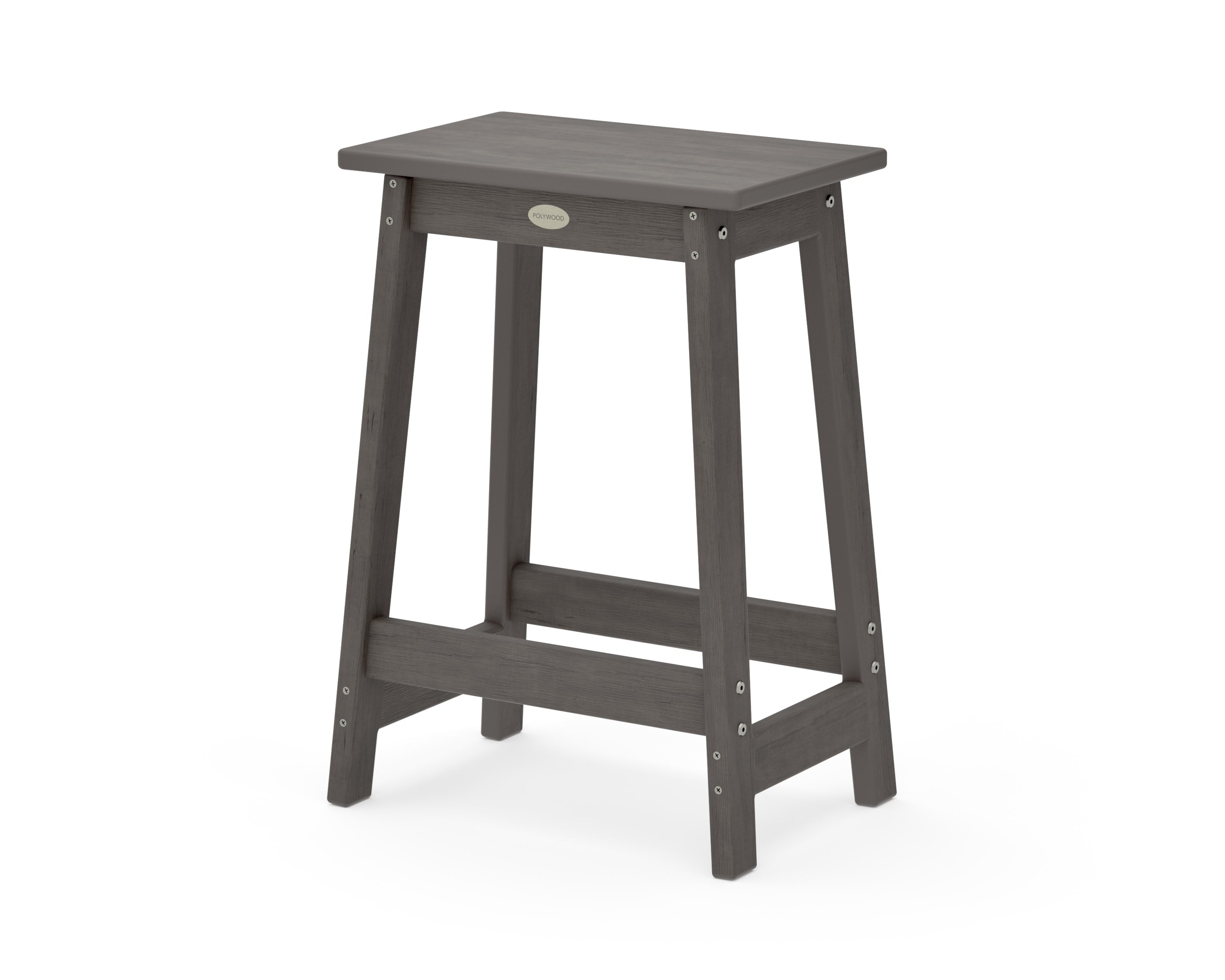 Modern Studio Counter Stool in Driftwood