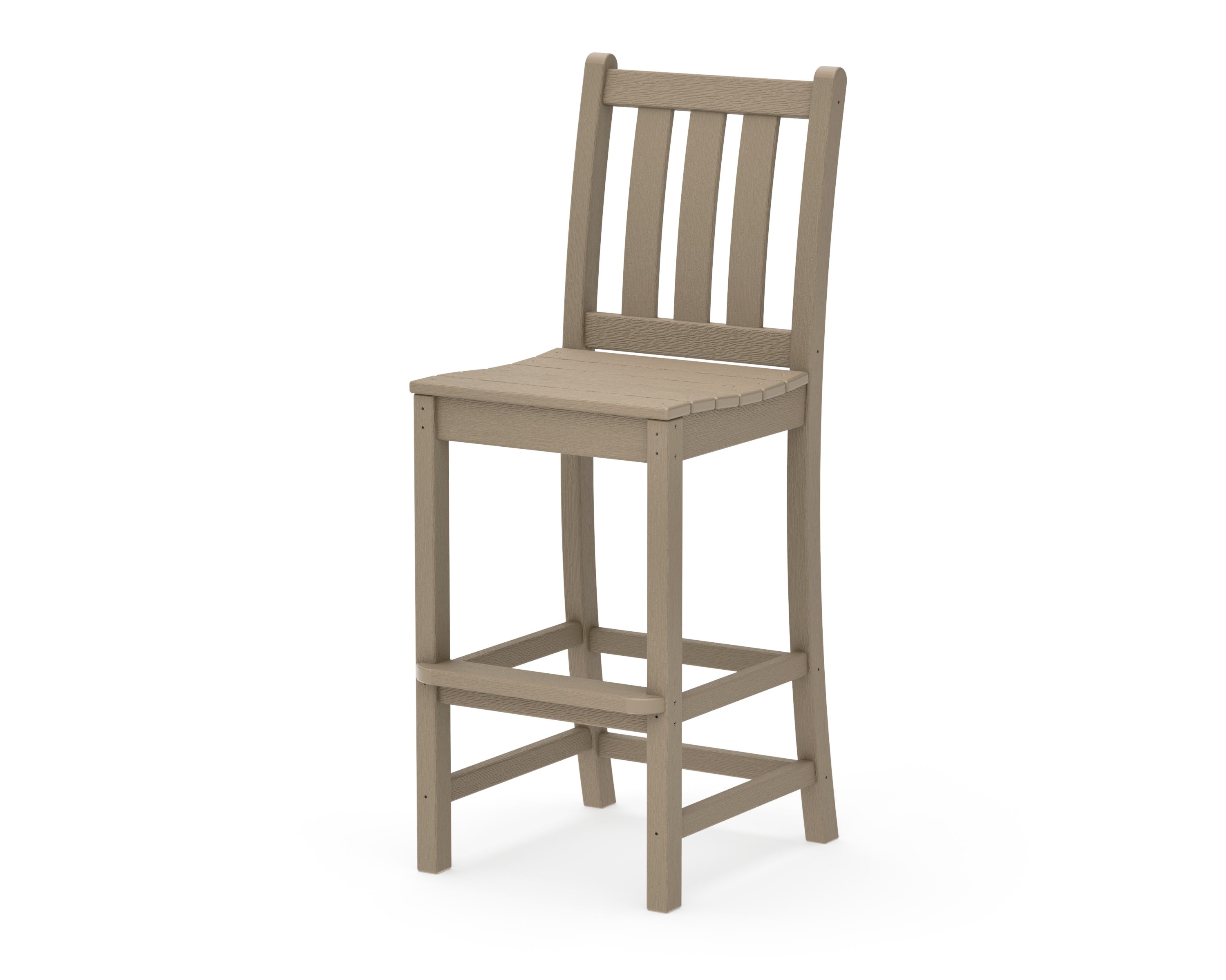 Traditional Garden Bar Side Chair in Vintage Sahara