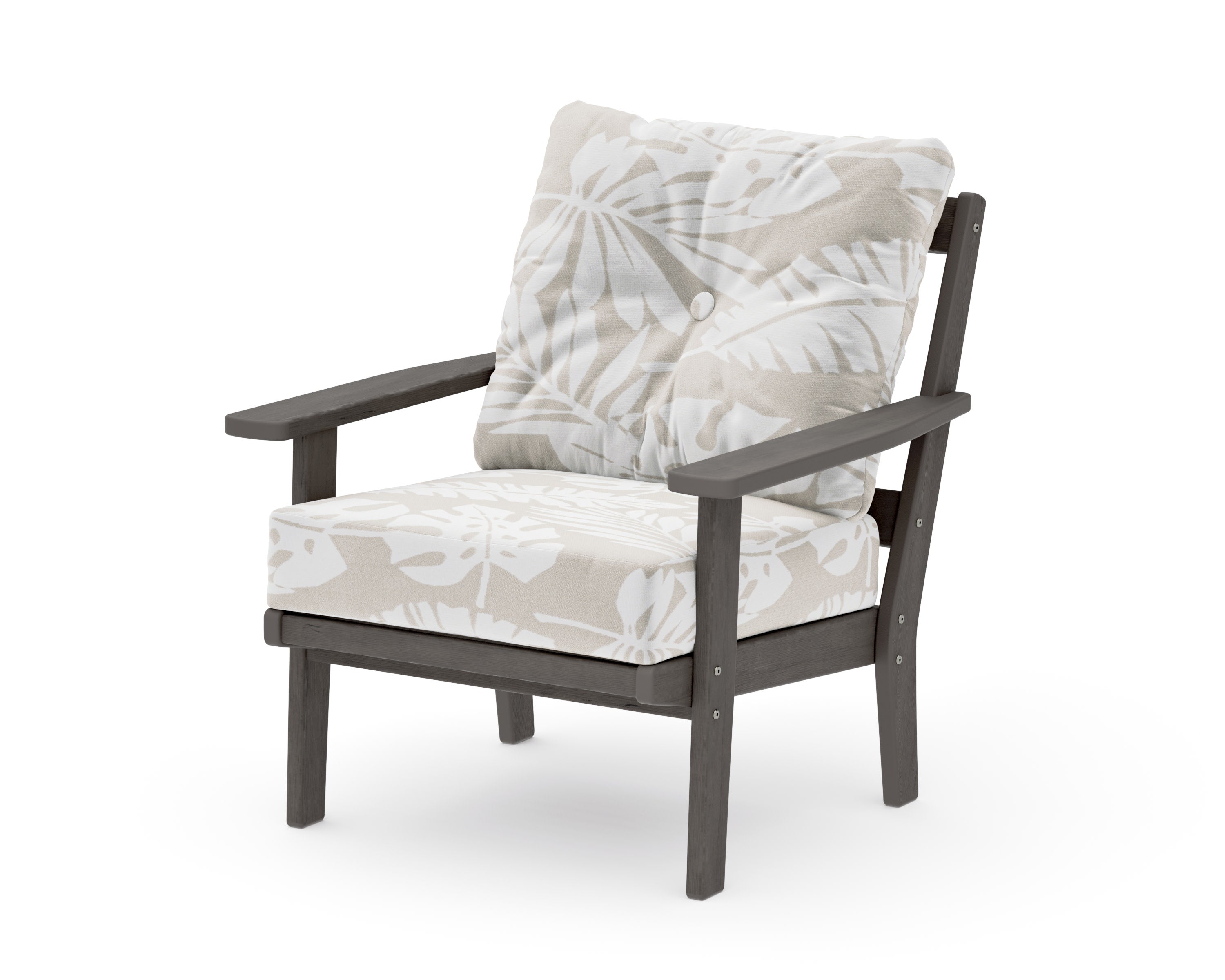 Prairie Deep Seating Chair in Driftwood / Leaf Dune Burlap